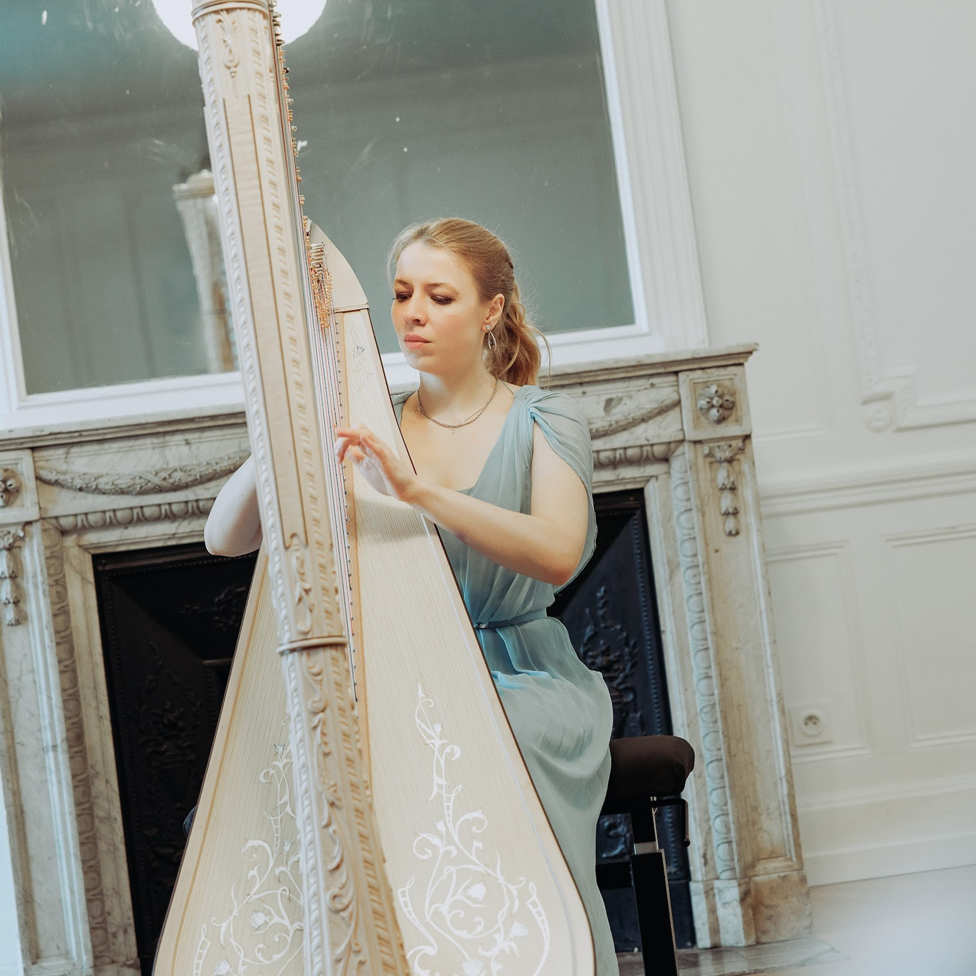 Concert de harpe. Photographe à Paris