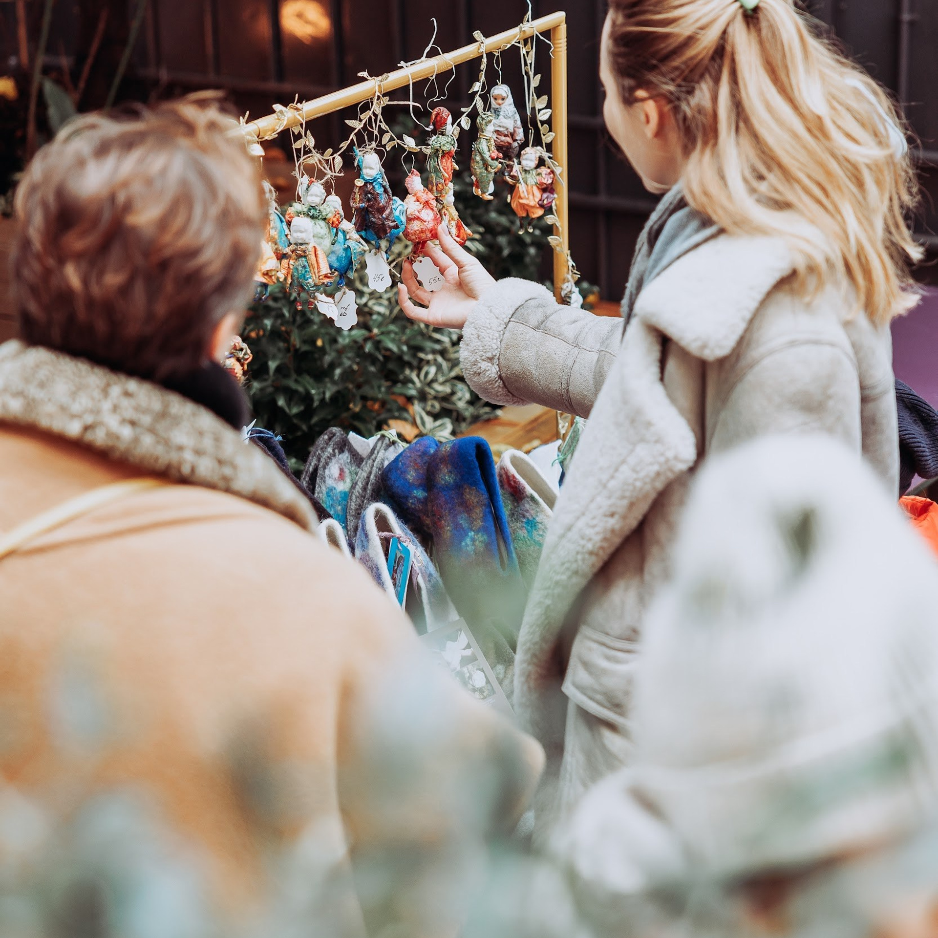 Un marché de Noël. Photographe à Paris