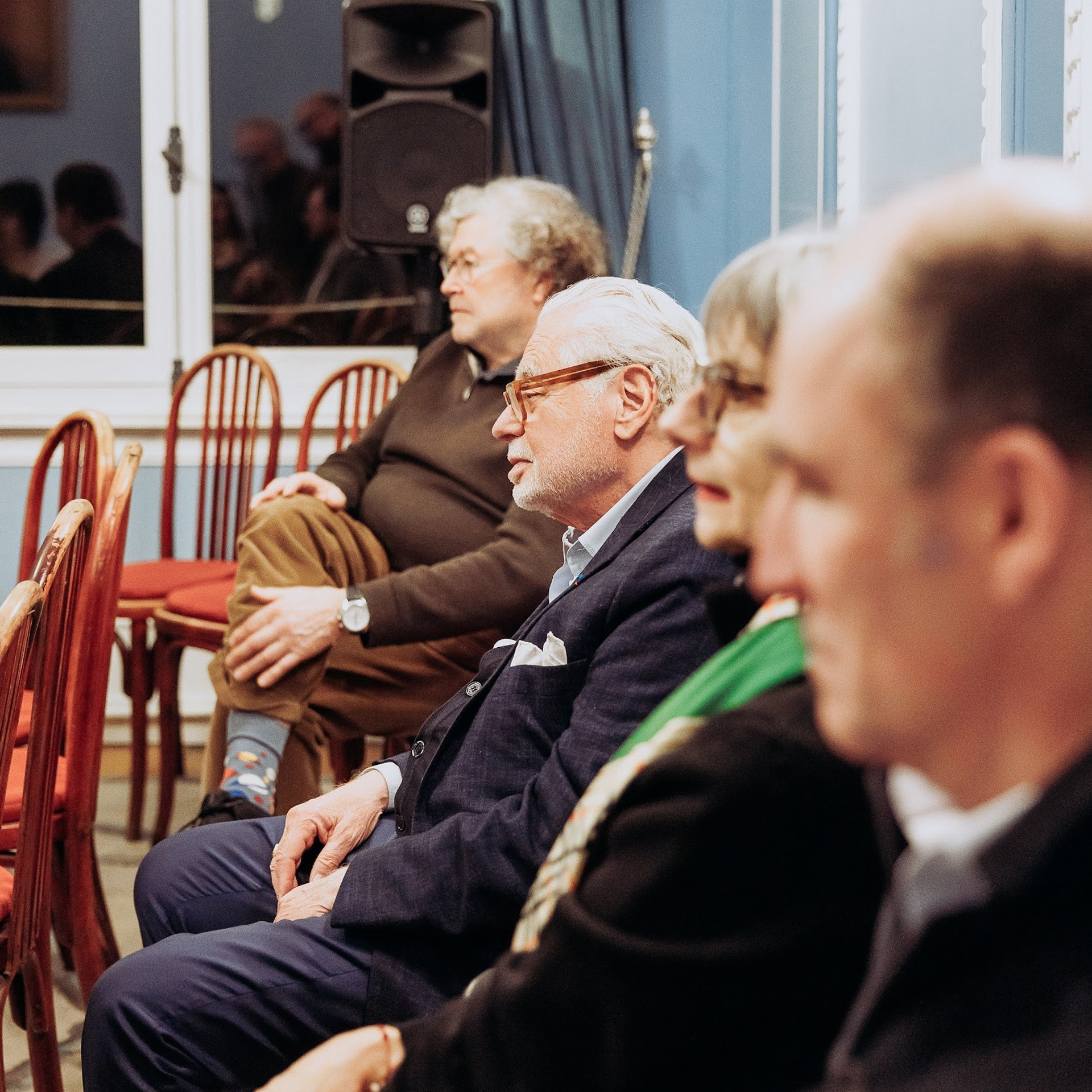 Michel Canesi à la présentation de son livre (éditions Plon). Photographe à Paris