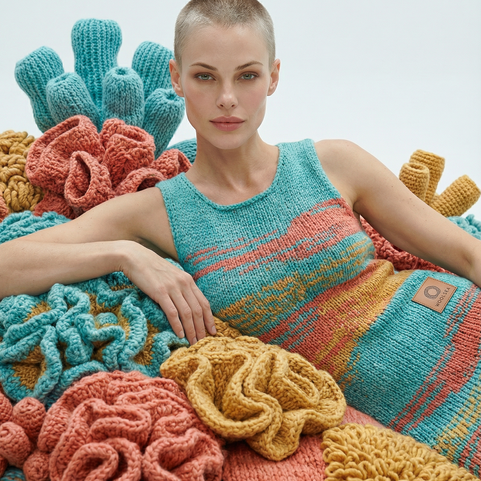 WOOLSEA&nbsp;— Soft Ocean | Knitwear Fashion Editorial.WOMEN KNITWEAR