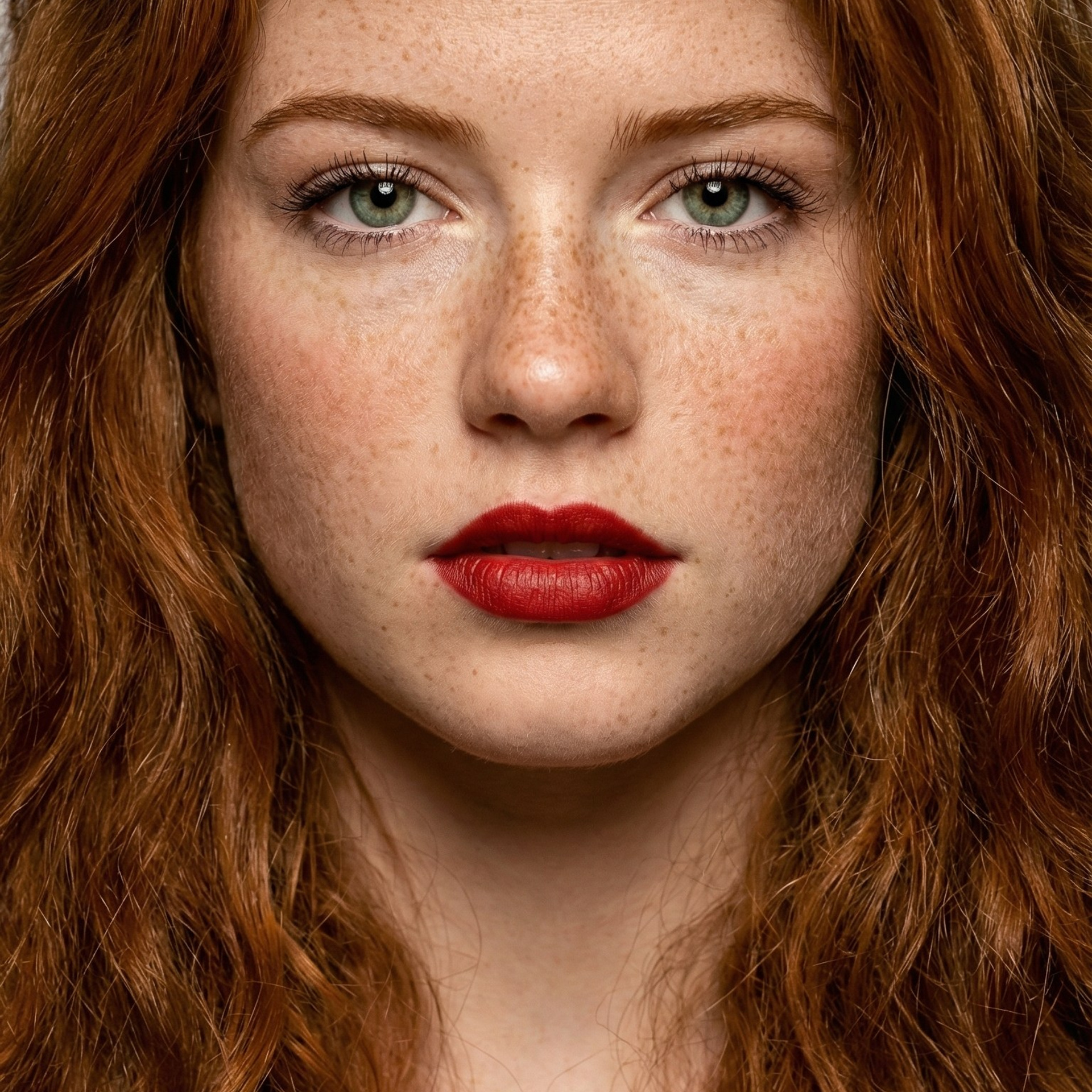 Рыжая-кудрявая