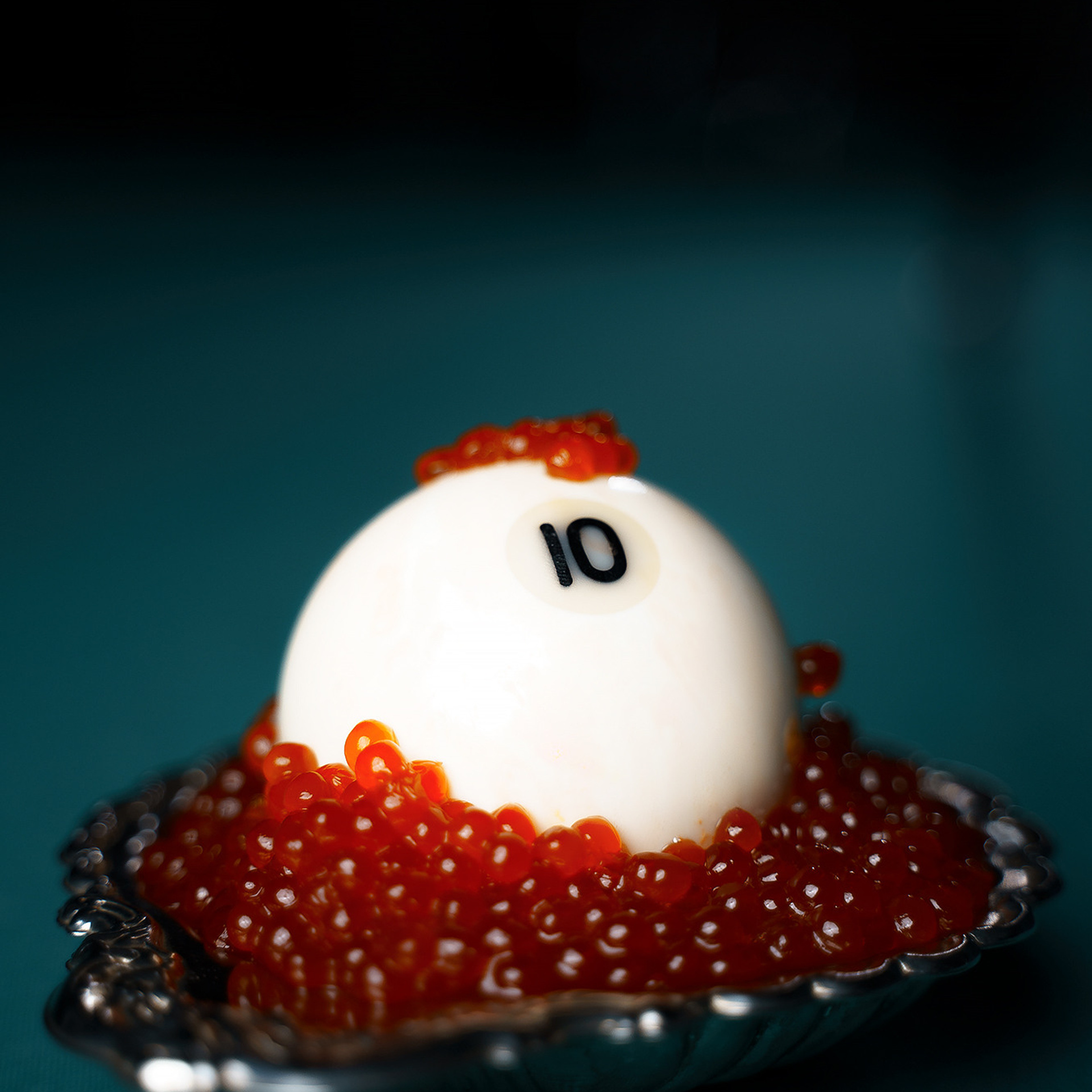 Billiard with caviar