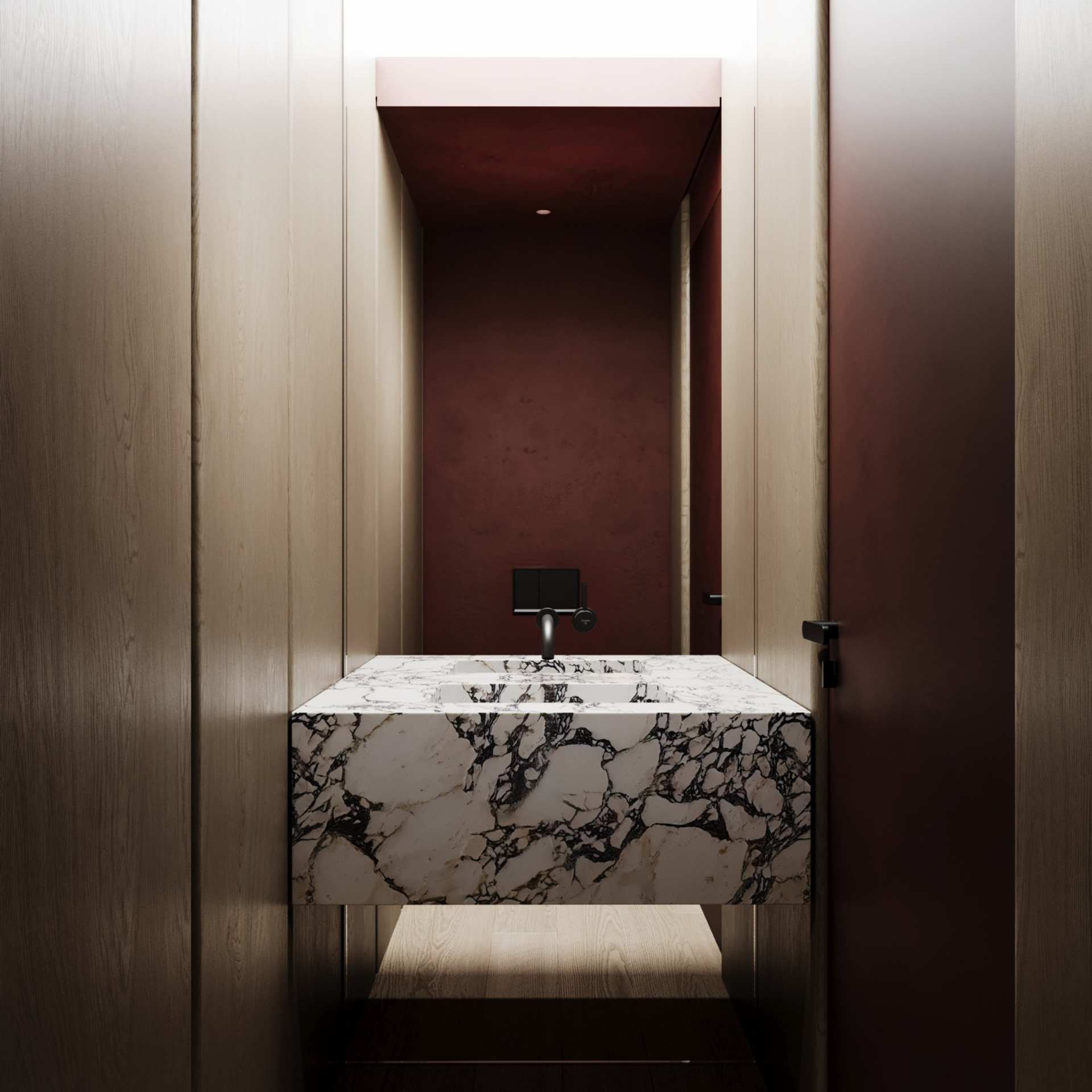 Toilet room in Pasadena / Anna Design LA