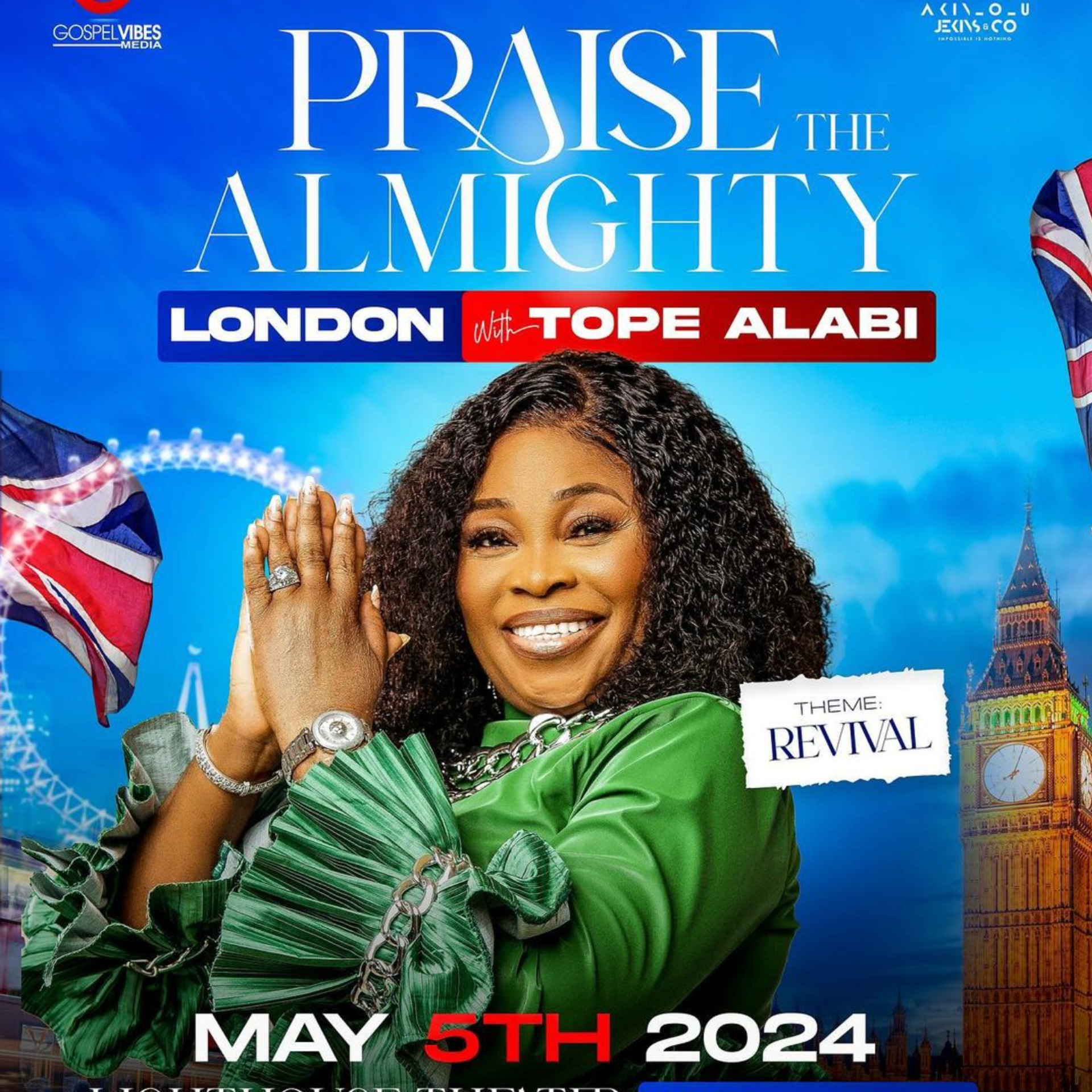 Praise the Almighty London with Tope Alabi