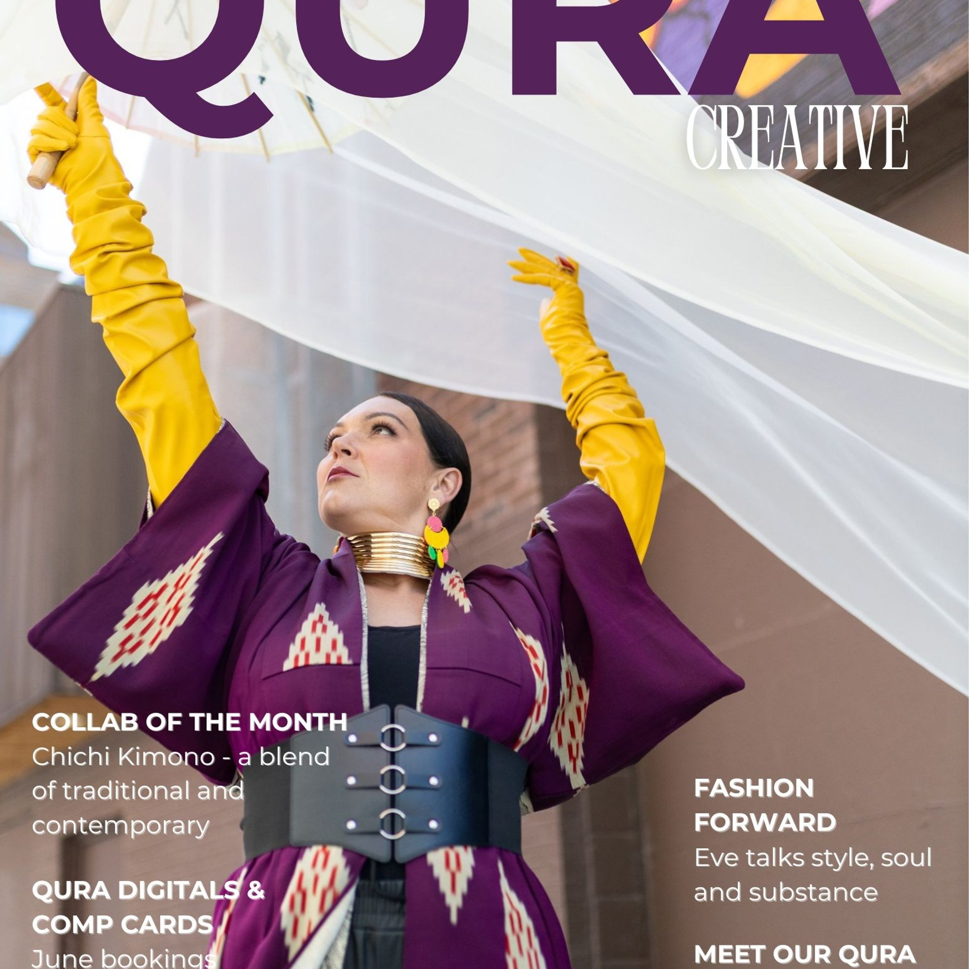 Qura Creative x Chichi Kimono — Printed magazine