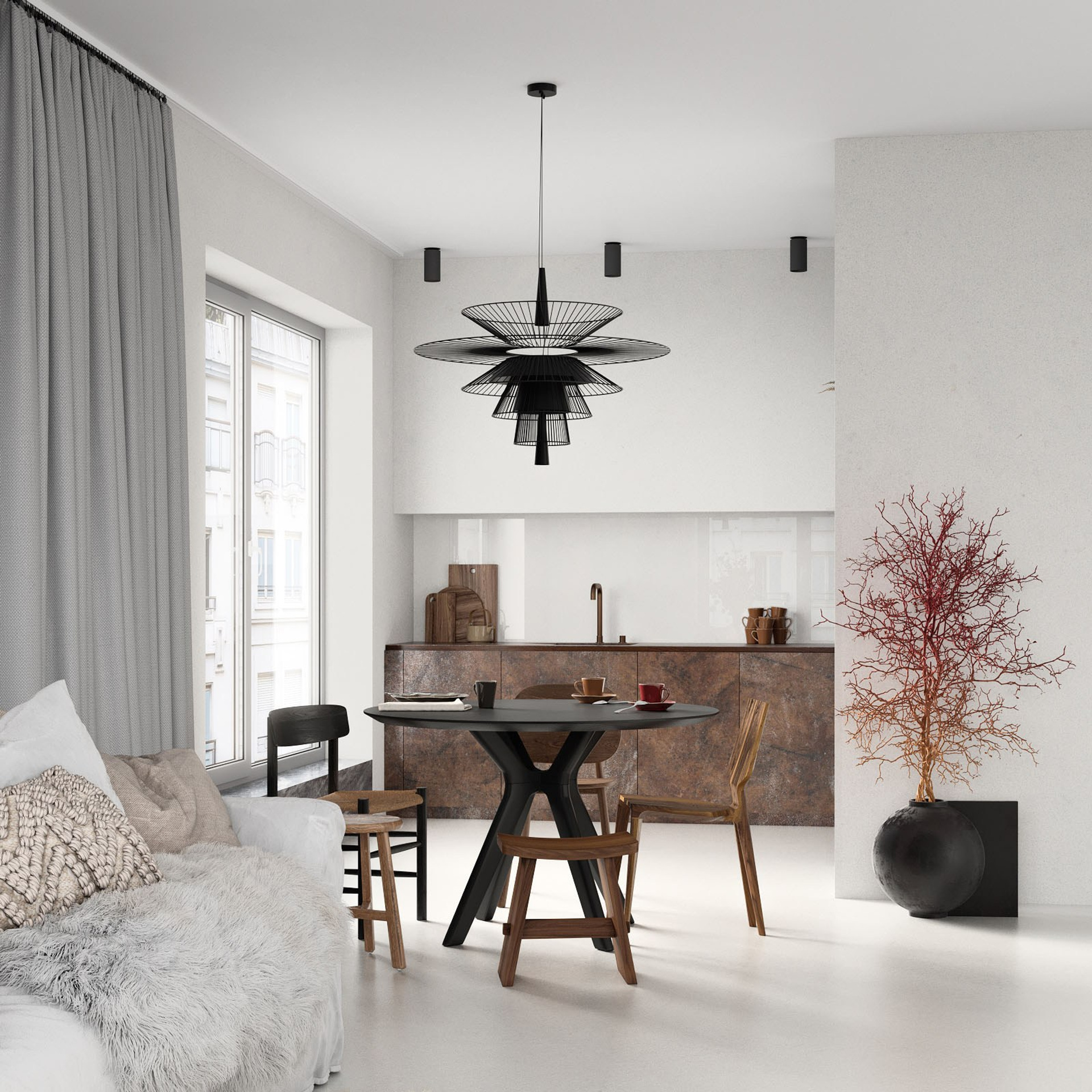 Белая кухня