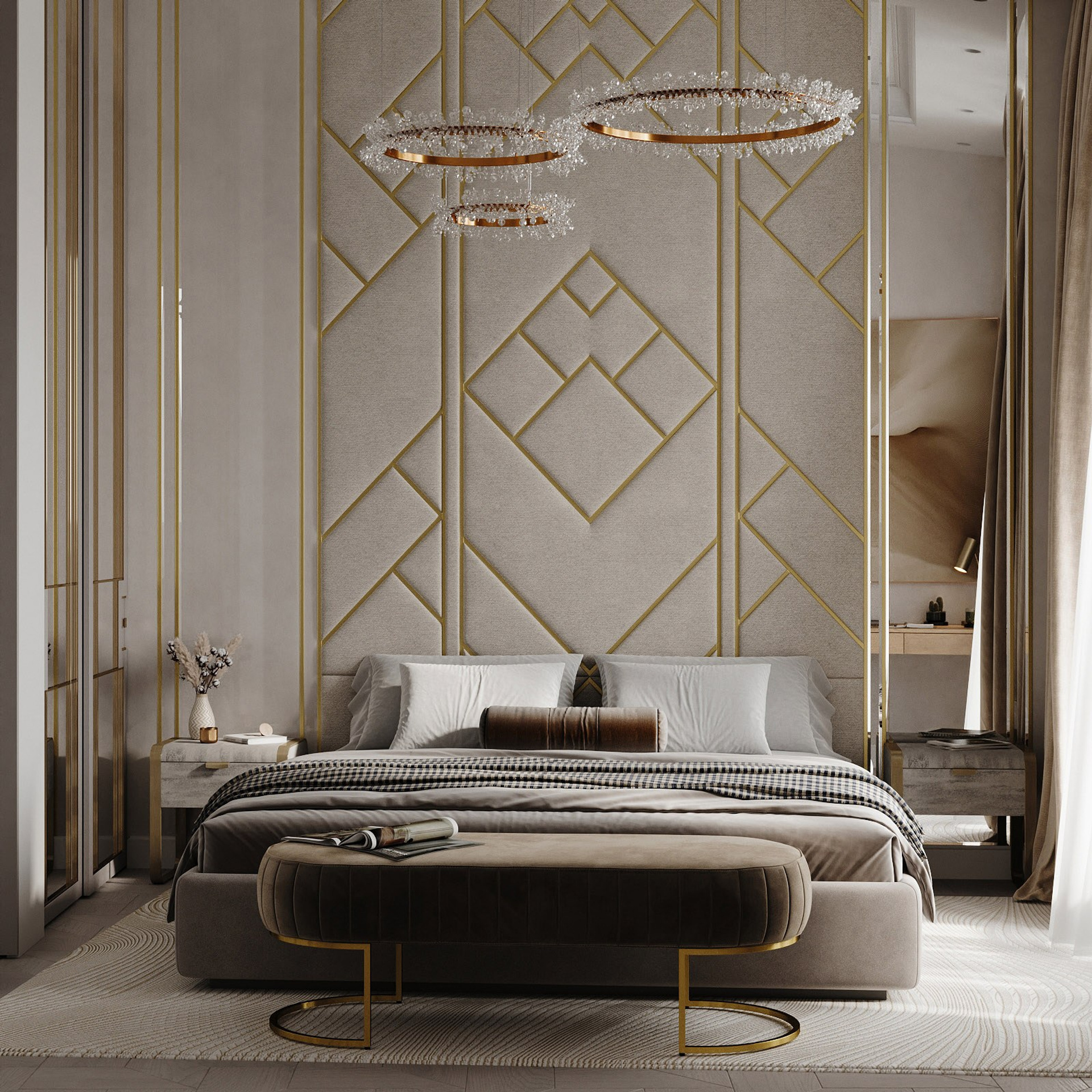 Спальня и детская в современном стиле