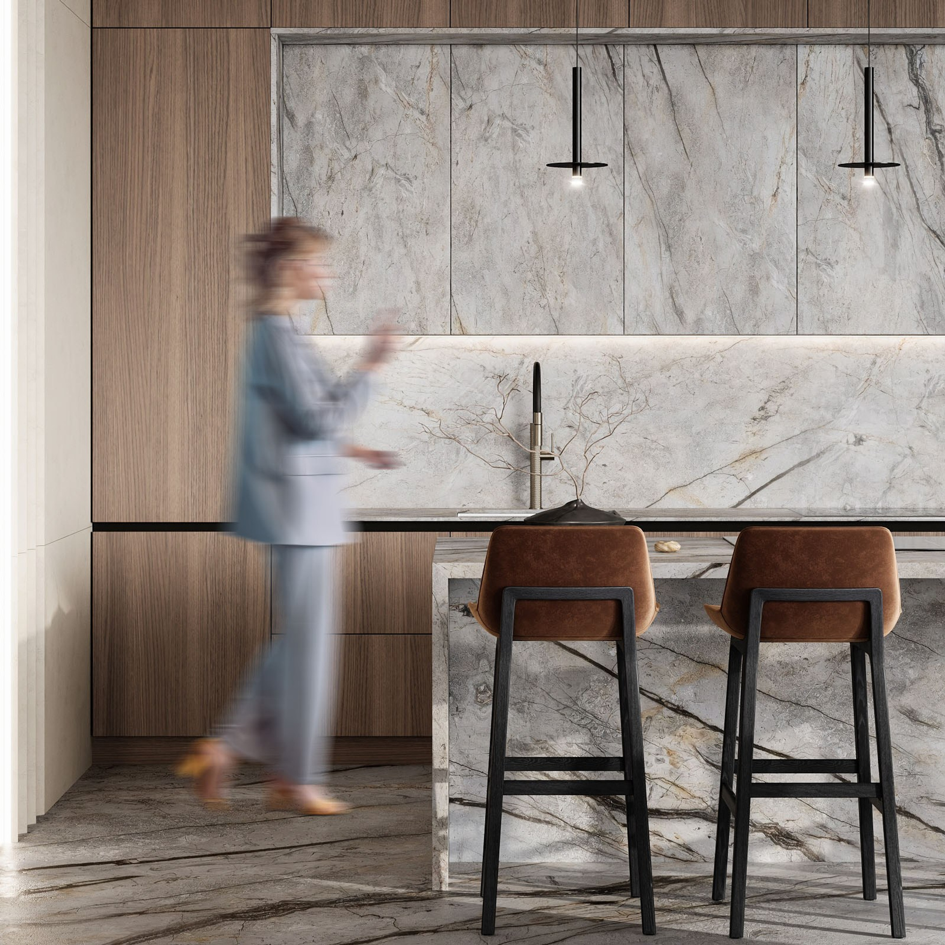 Кухня-гостиная в Таиланде