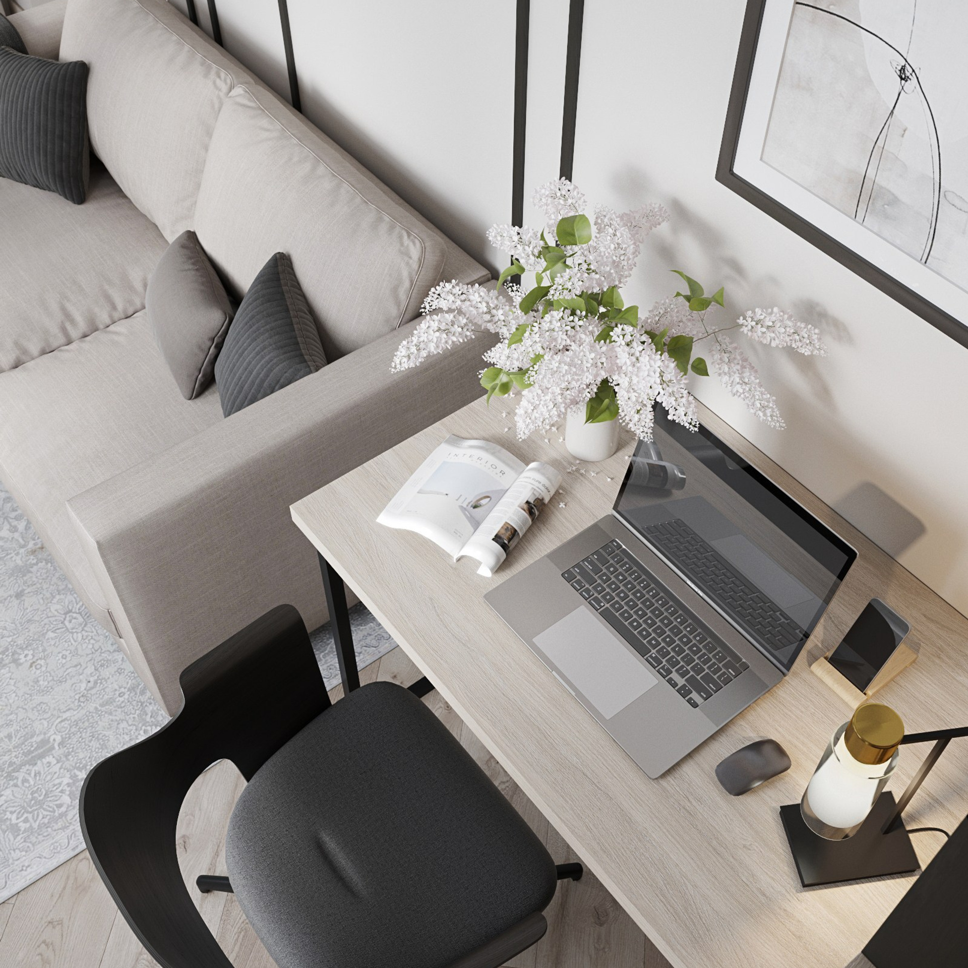 РАБОЧЕЕ МЕСТО НА ЛОДЖИИ