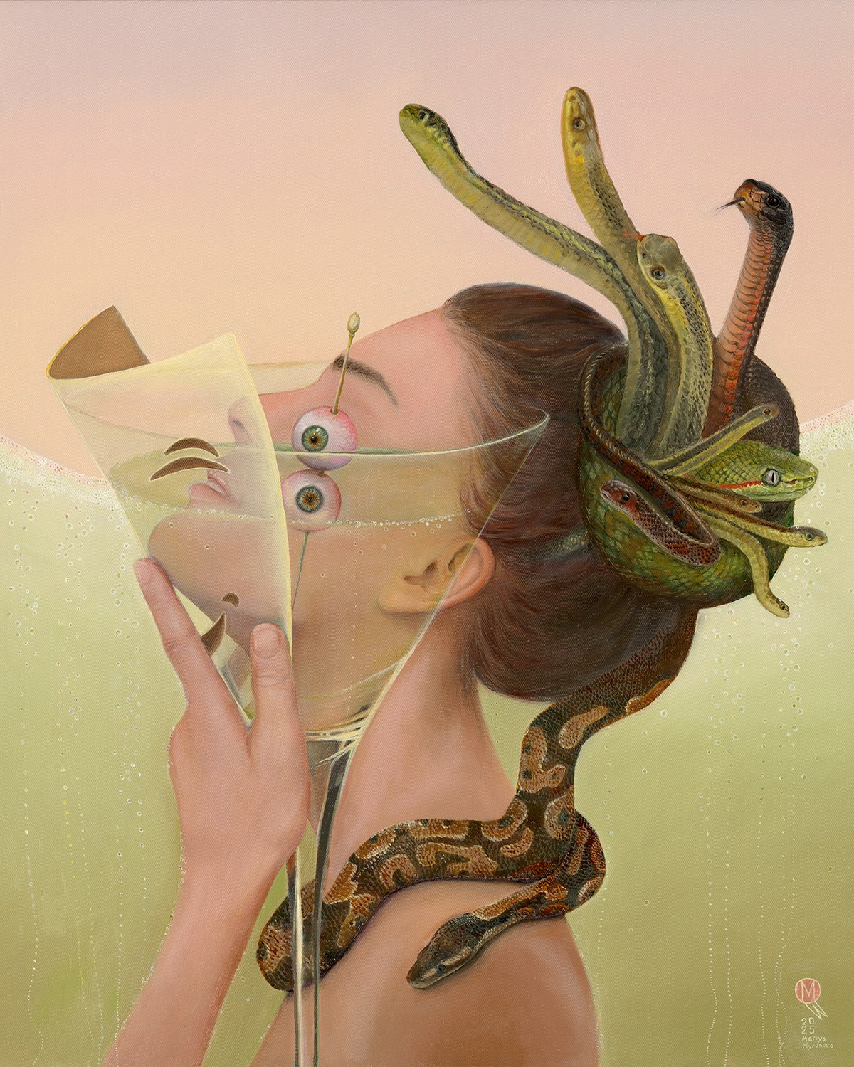 Surrealist artist Mariya Myronova based in Cambridge UK