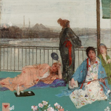 James McNeill Whistler James McNeill Whistler, Variations in Flesh Colour and Green – The Balcony, 1864-1870; additions 1870-1879. Oil on wood panel, 61.4 × 48.5 cm. Freer Gallery of Art, Washington DC. 