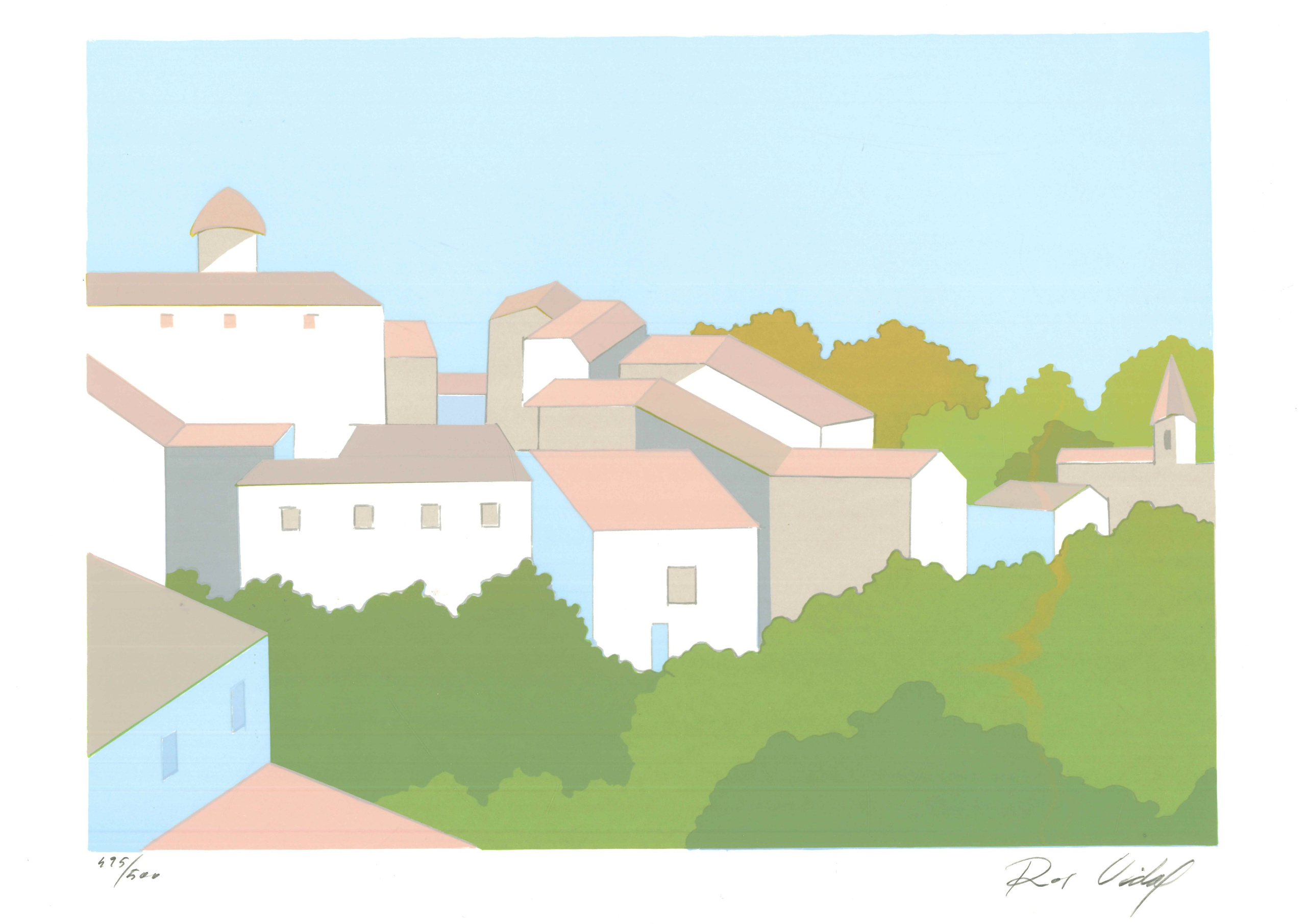 Ros Vidal author's graphic work depicting the city