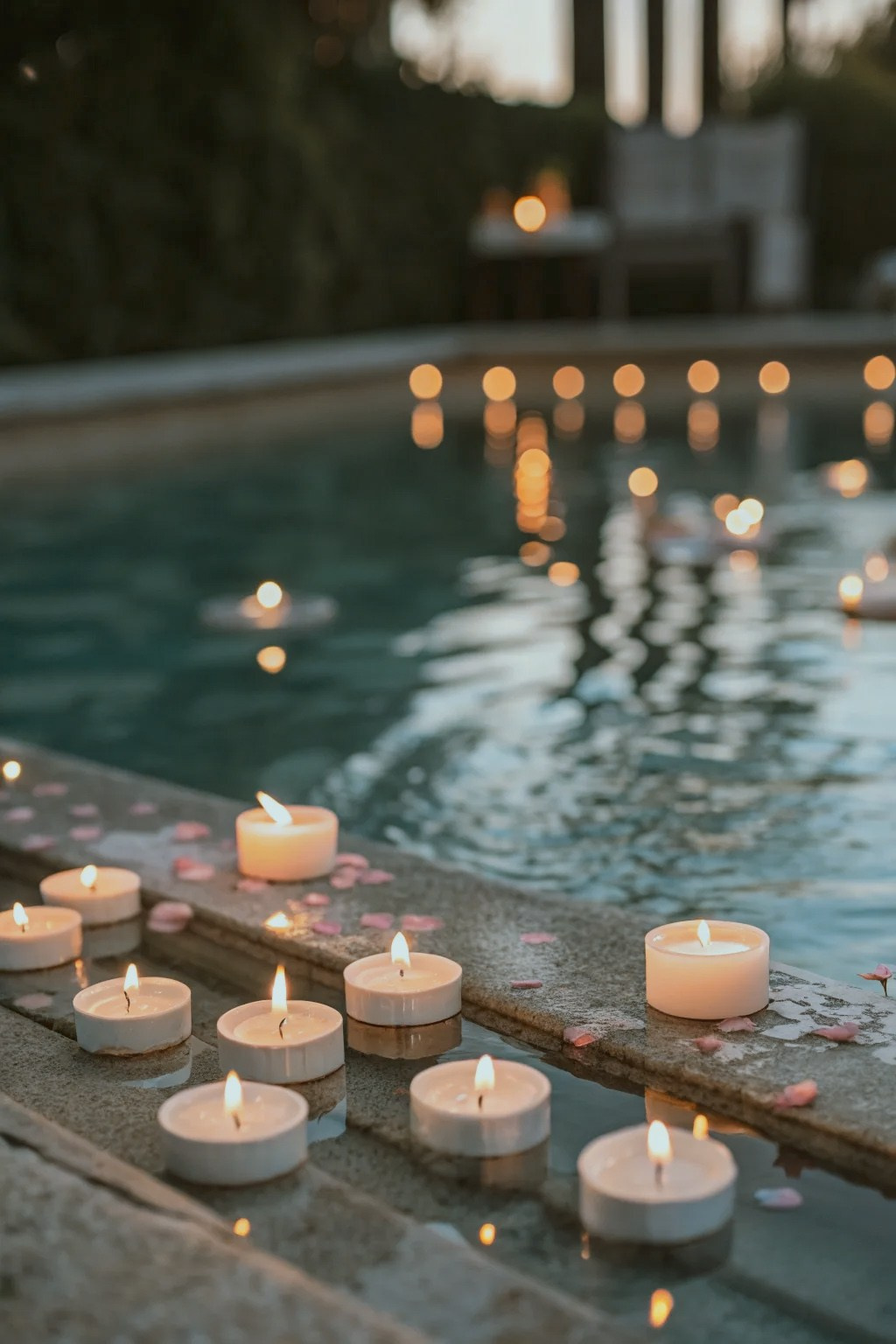 Candlelight path in Amanruya garden