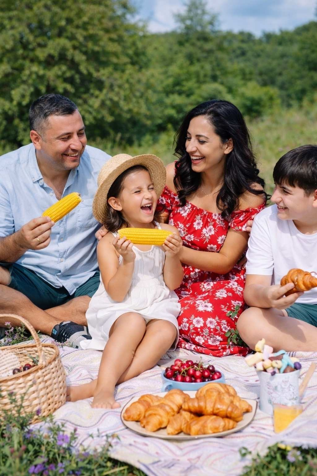 Family photoshoot in nature near Plovdiv