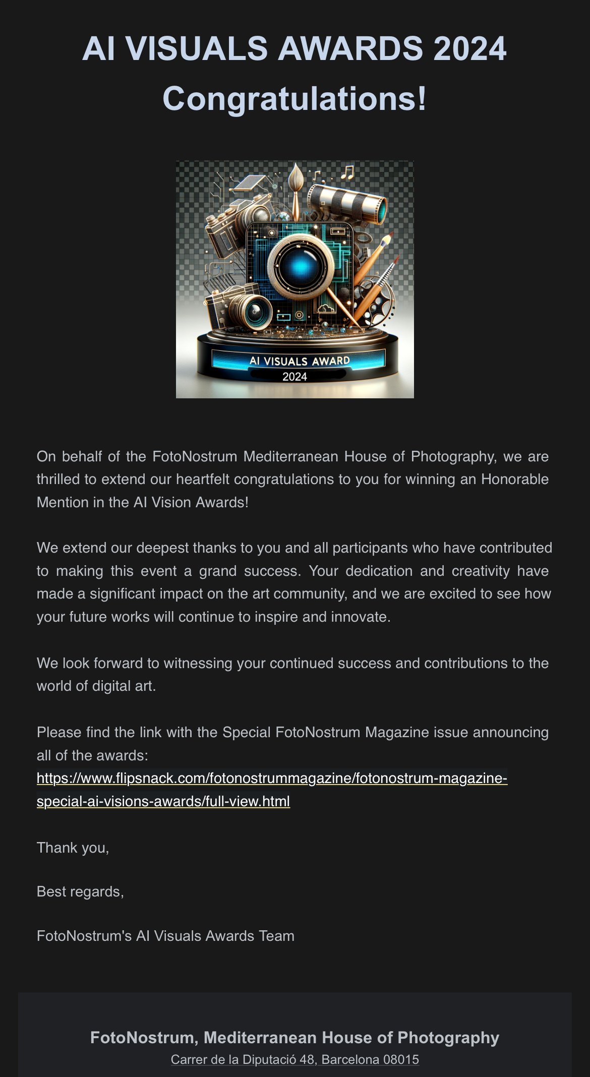 AI Vision Awards 2024. Lolly Shine. Contemporary digital artist