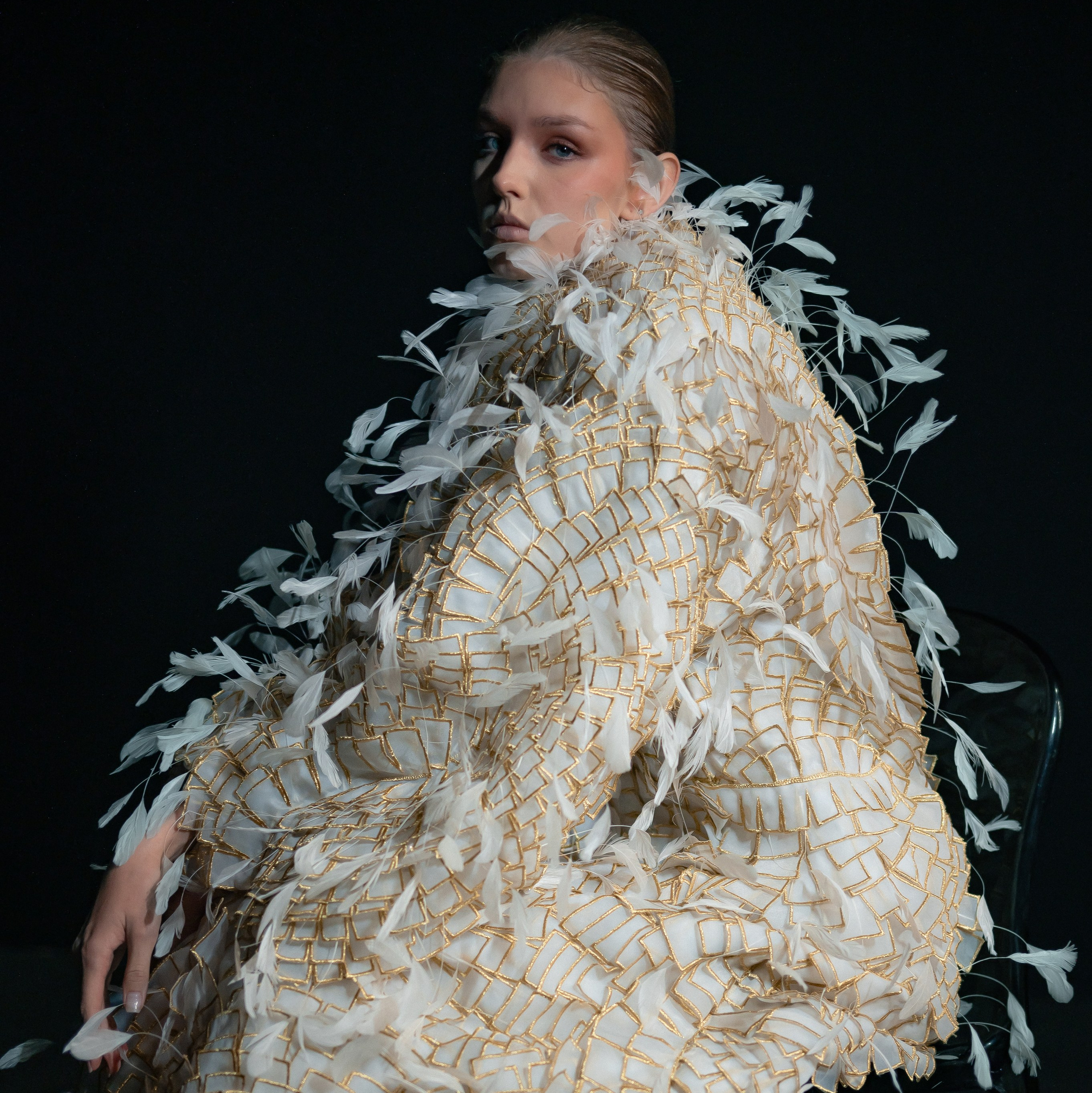 Backstage photography before the runway show of Michael Cinco