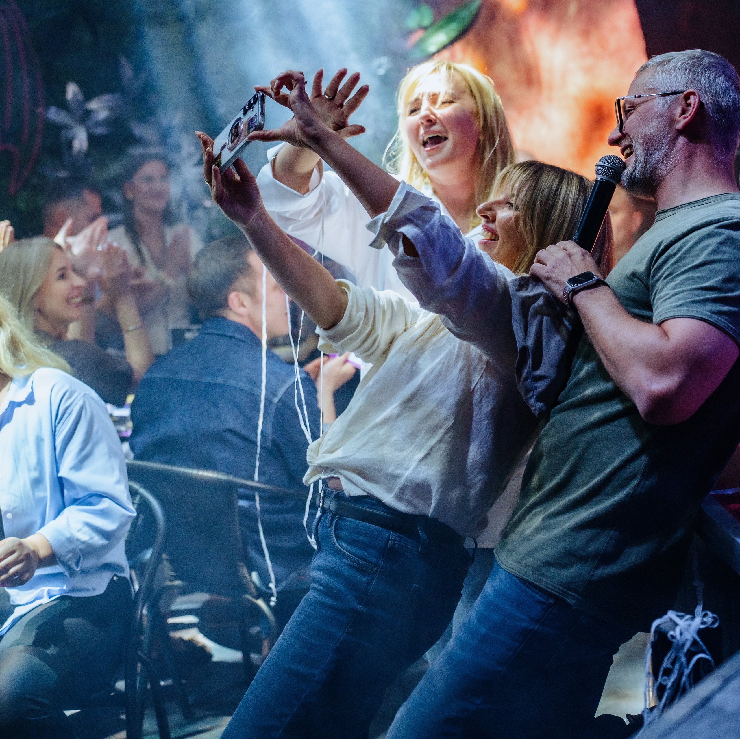 Guests enjoying a live concert in Vilnius