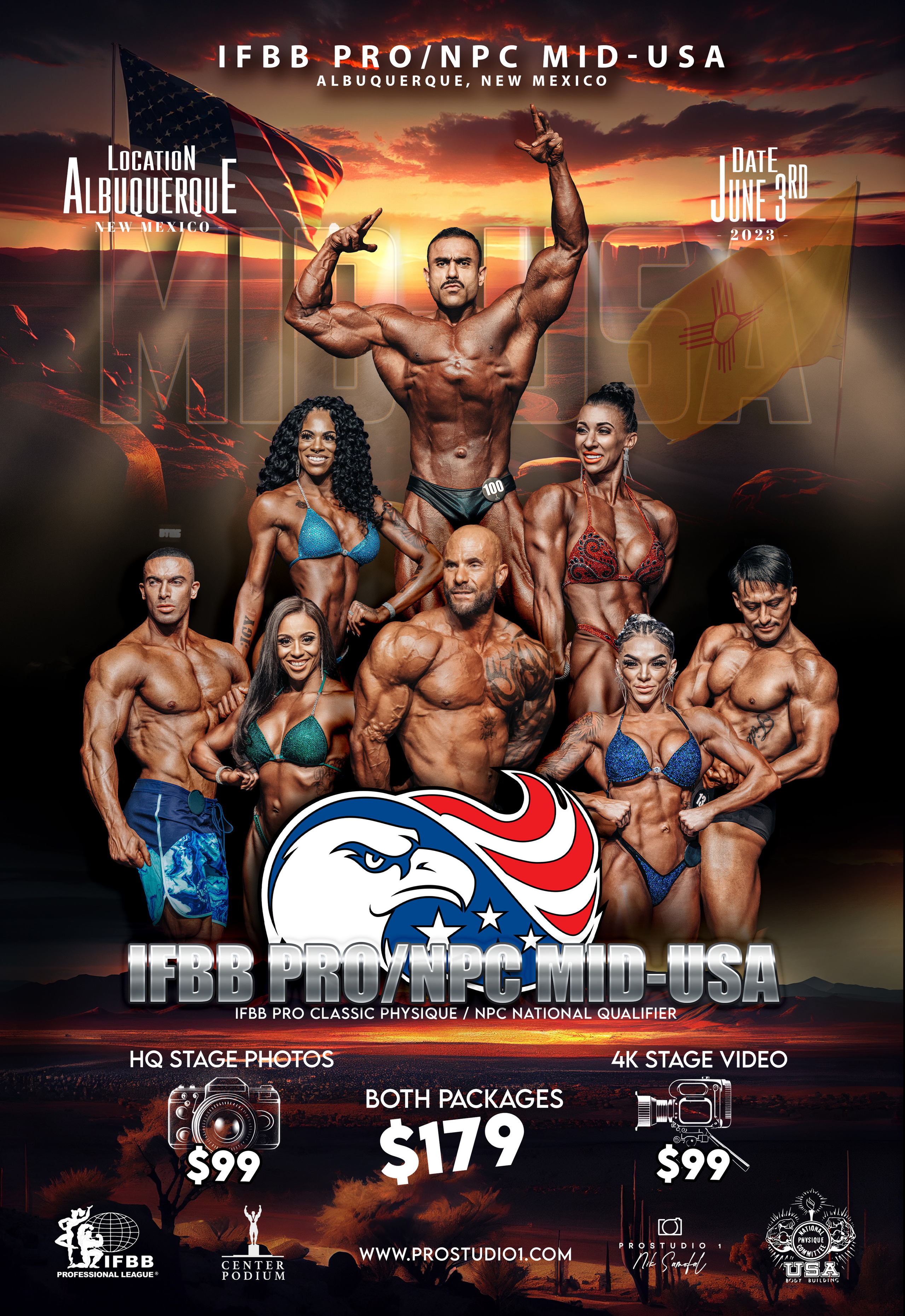 IFBB PRO/NPC MID-USA 2023. Photo & Video Production Studio #1