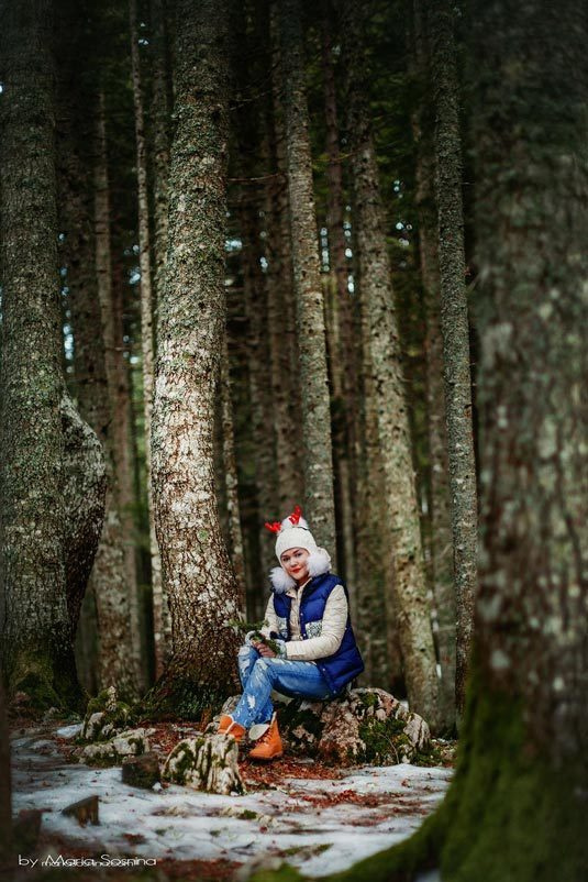 Svartsjøen i Montenegro om vinteren