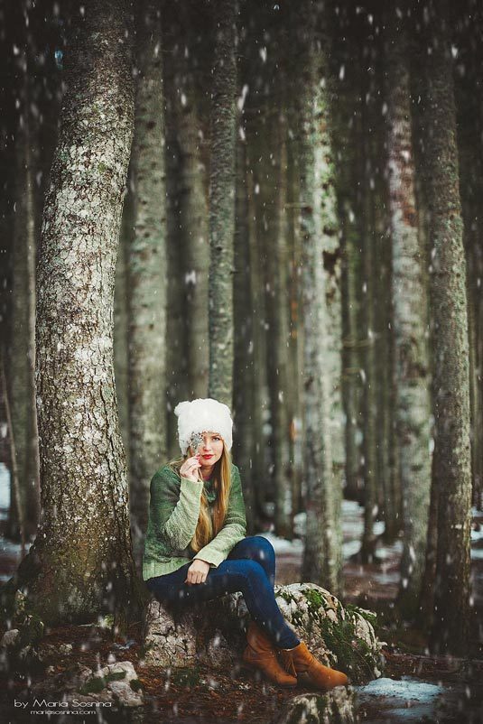 Svartsjøen i Montenegro om vinteren