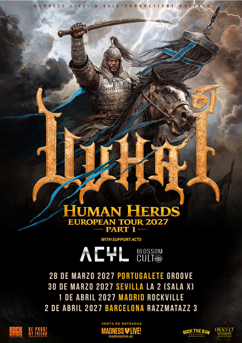 UUHAI en concierto en España 2027: folk metal mongol, gira Human Herds | FOTKAI