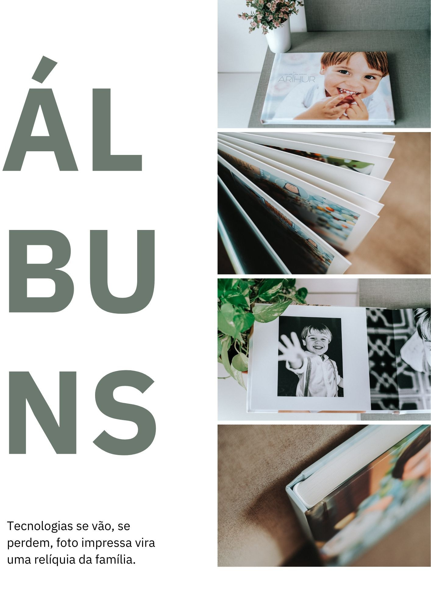 ÁLBUNS. Retratos contemporâneos: mulheres, marcas pessoais, famílias e fases da vida