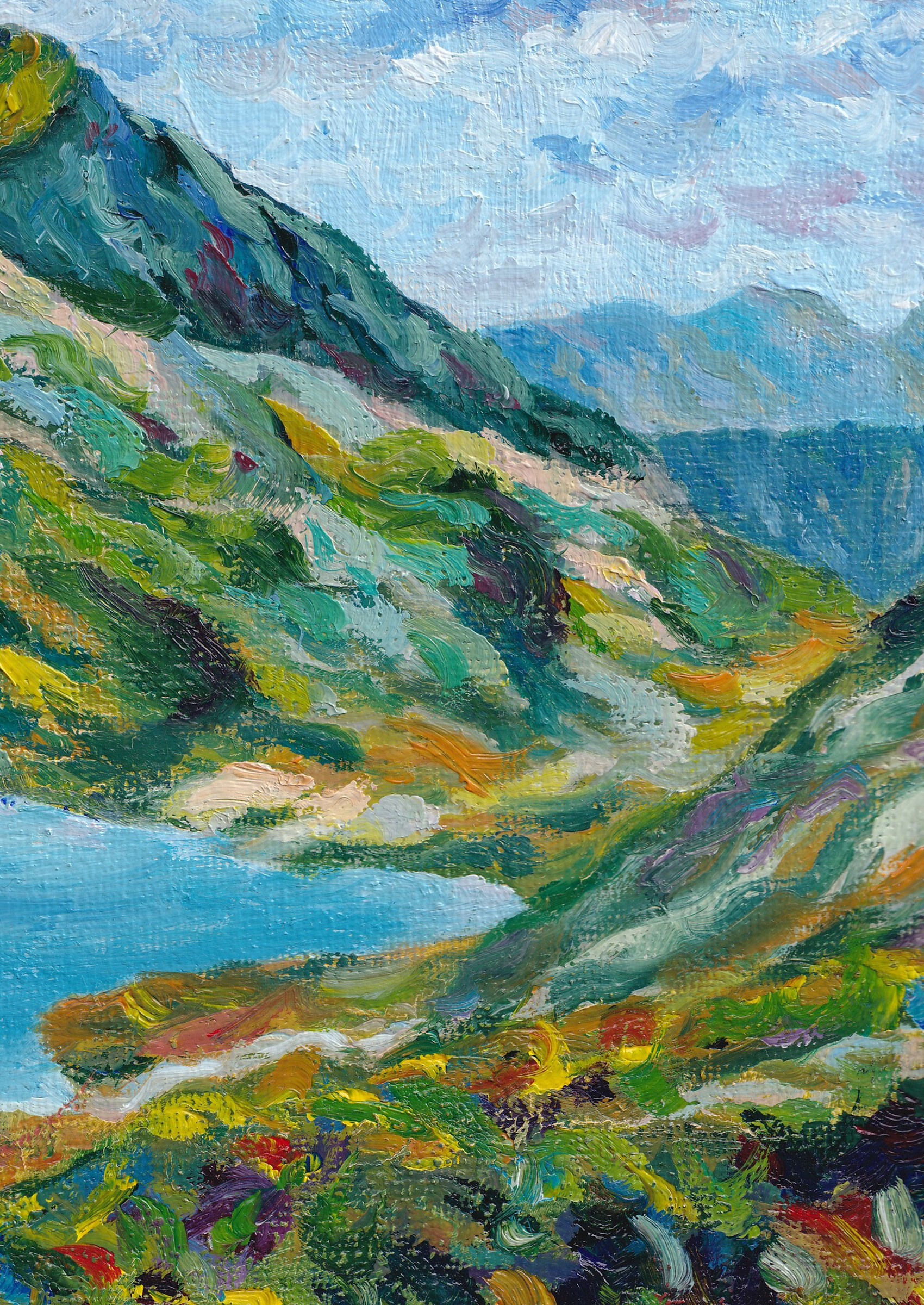 Lacs de la Tempête. Evgeniia Bychina, painter