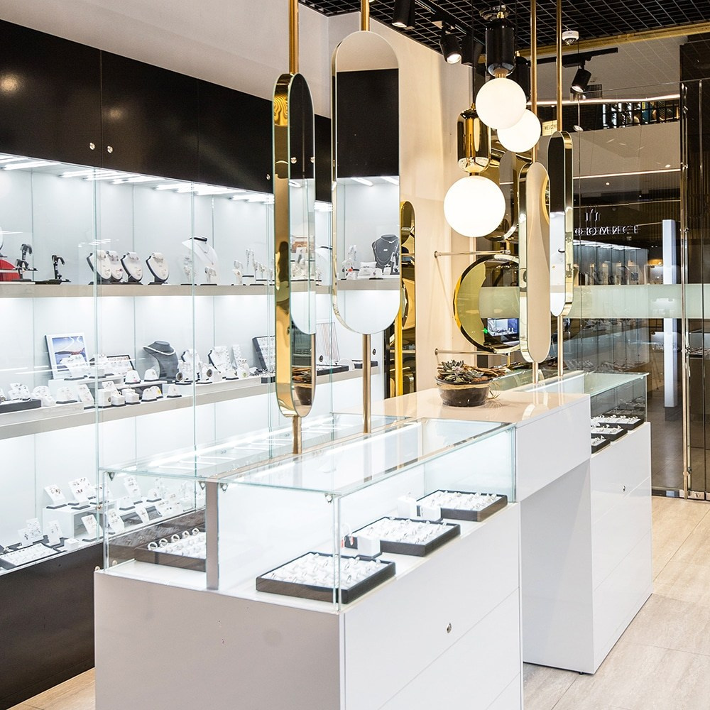 ORO JEWELRY STORE. Interior Design & 3D Rendering | Alena Bulataya Design Buro