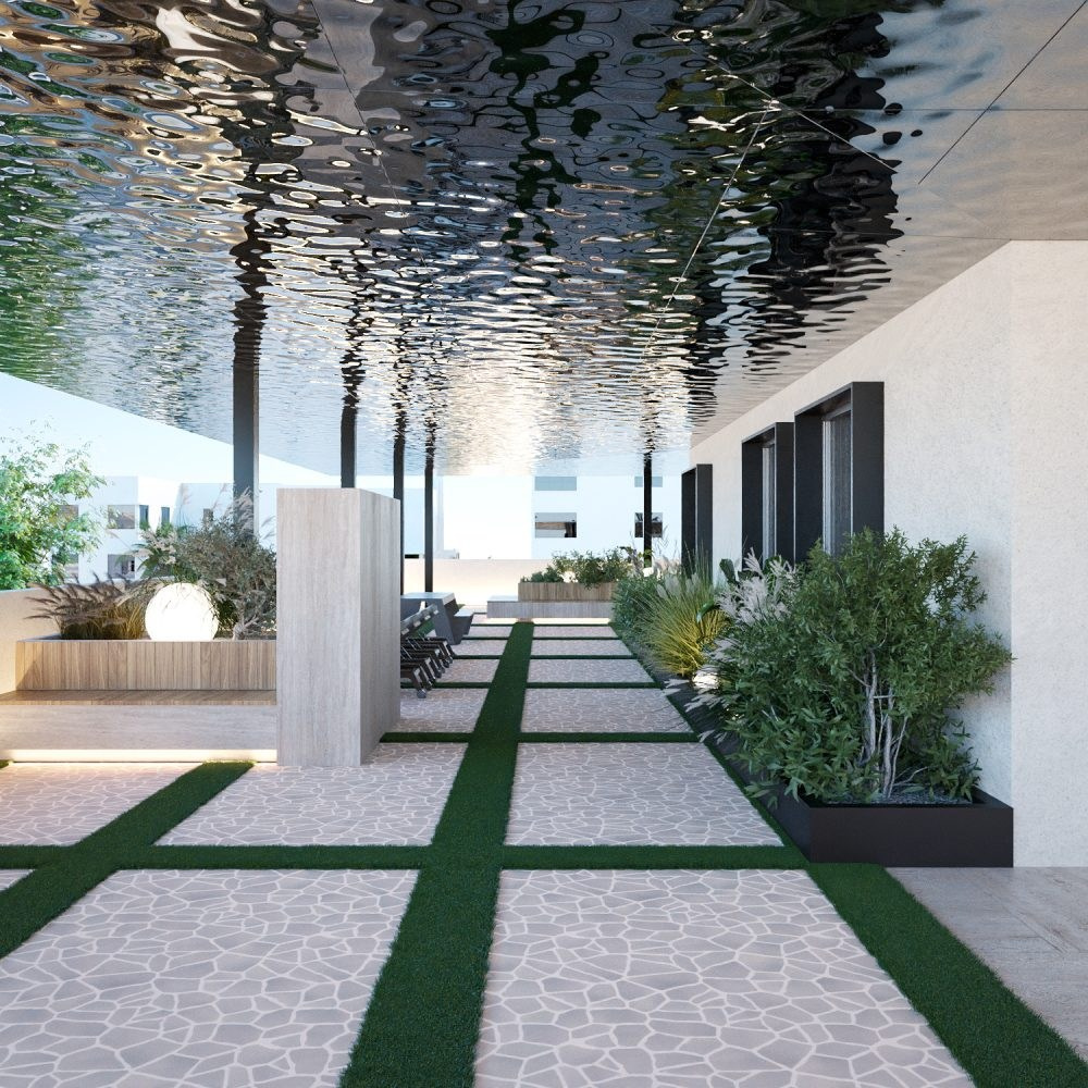 ROOF FLOOR MEDICAL CLINIC IN DUBAI. Interior Design & 3D Rendering | Alena Bulataya Design Buro