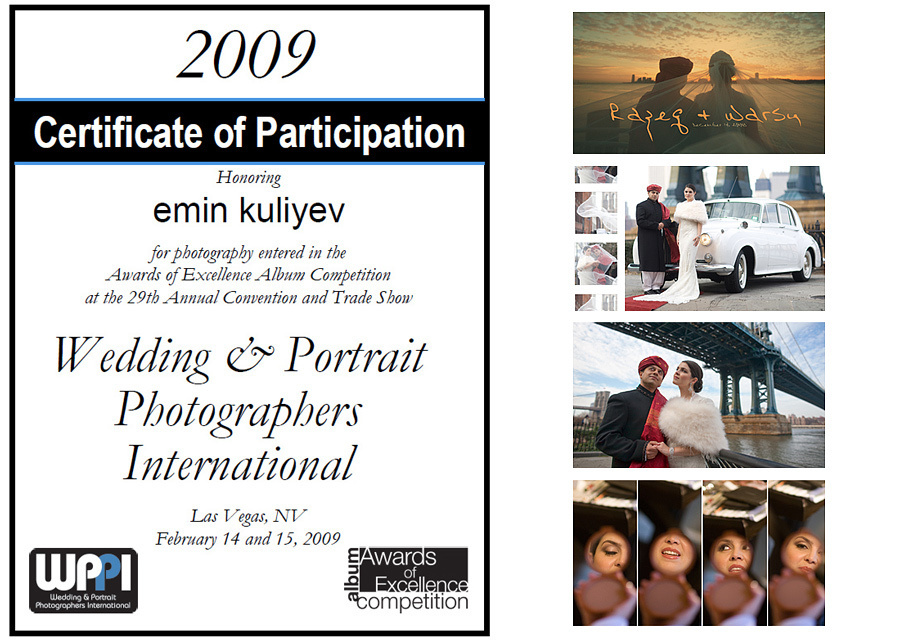 I got an Award of Excellence Album Competition. Emin Kuliyev — Award-Winning Wedding Photojournalist NYC & USA | Best Wedding Photographer Known for Candid, Timeless Moments