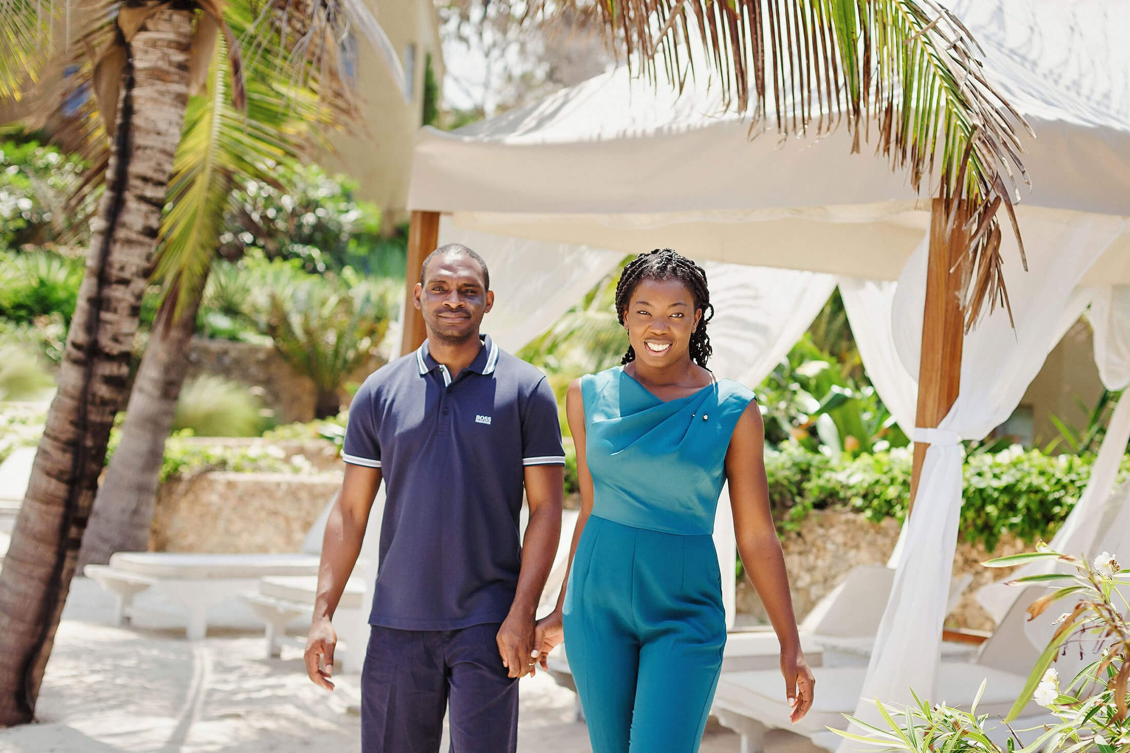 Heartwarming couple portraits at Medina Palms in Watamu. Maiafreia Studio documents love in all its forms — weddings, family, and togetherness in tropical Kenya.