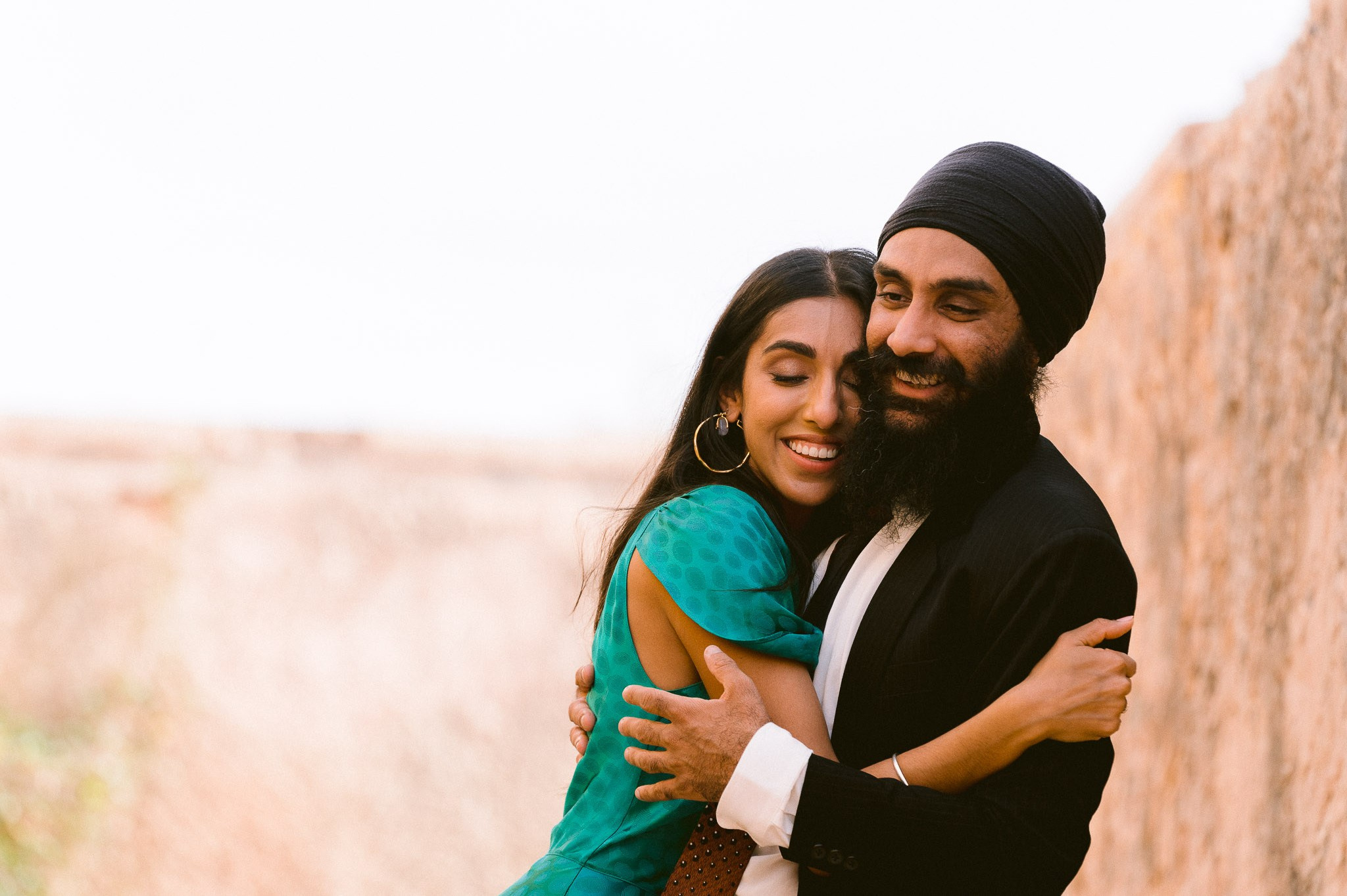 Cap Rocat engagement moment between this hindi couple.