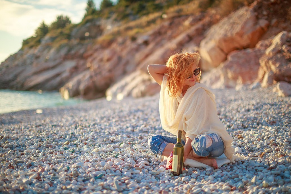 Photosession on beach Kamenovo in Montenegro
