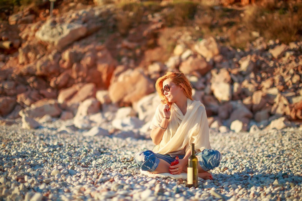 Photosession on beach Kamenovo in Montenegro