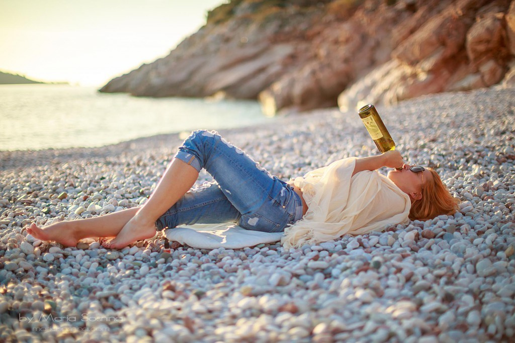 Photosession on beach Kamenovo in Montenegro