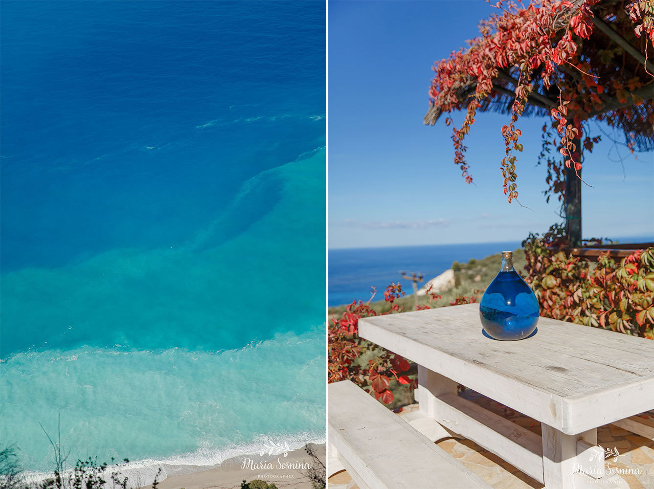 Лефкада, Греция — Путешествие в ноябре и морские пейзажи