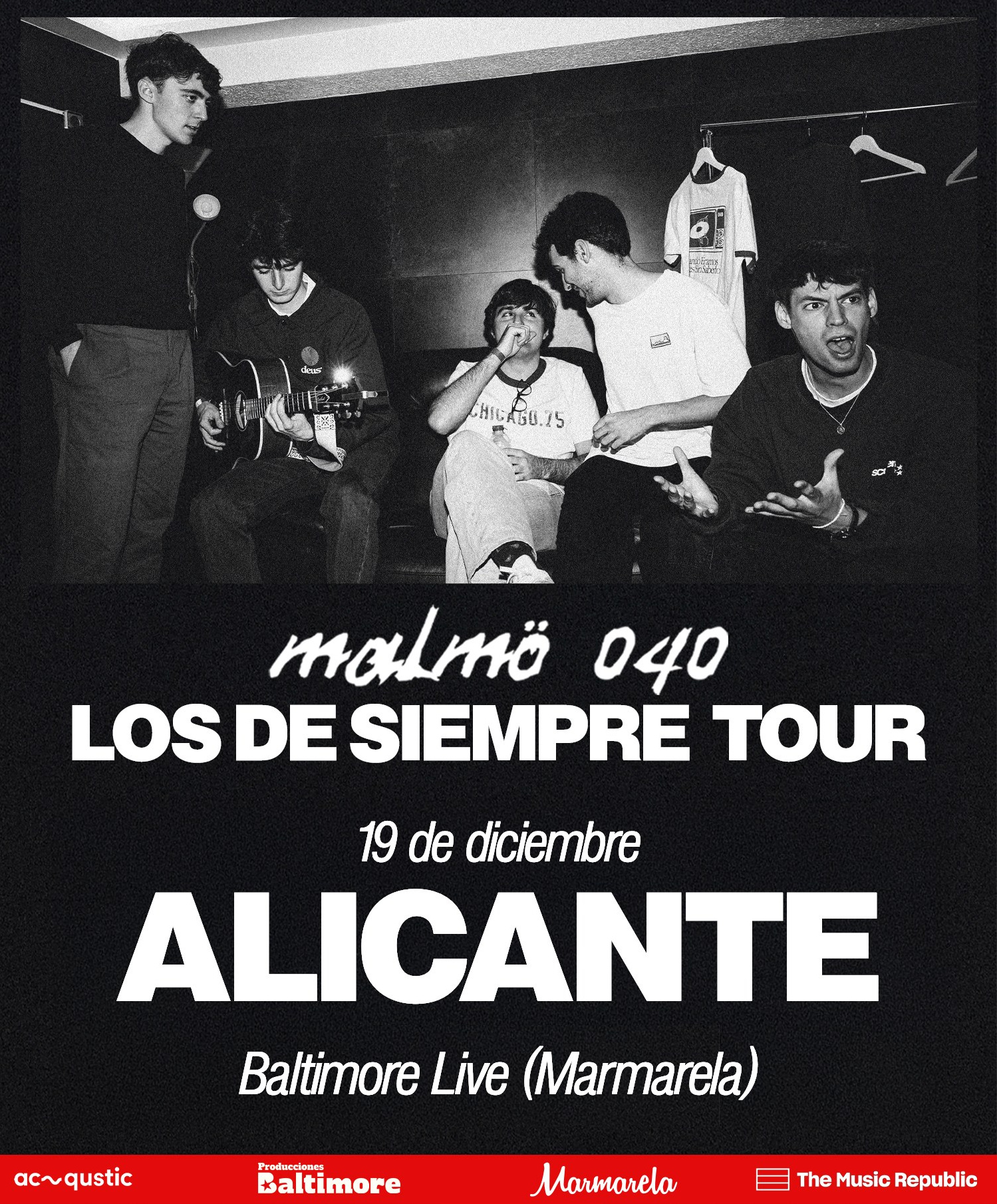 Malmö 040 в Аликанте — концерт тура «Los de Siempre» в зале Baltimore Live: энергия, драйв и новые хиты | FOTKAI