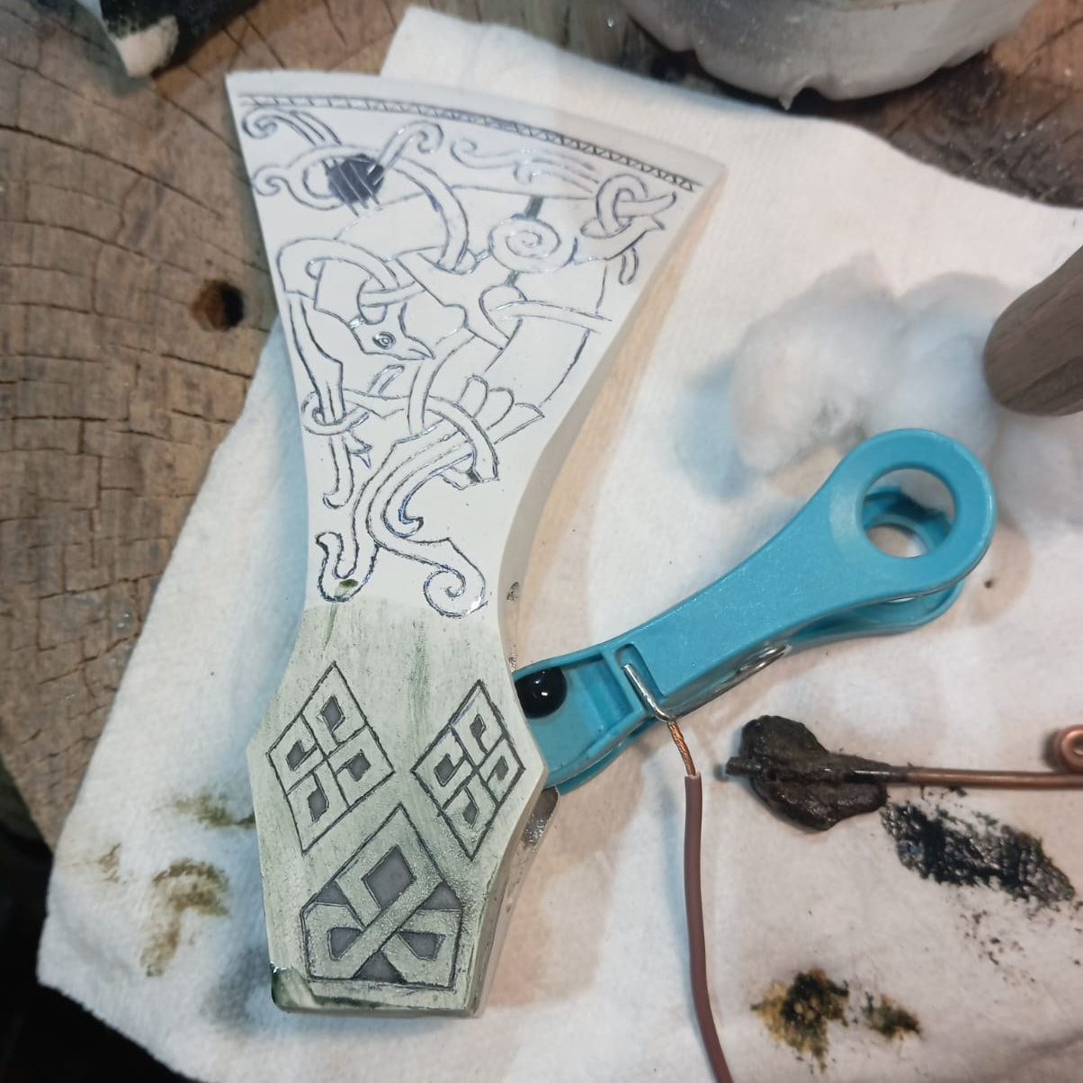 Etched Viking Axe — Norse Weaponry | Nortman Reenactment Club. “Nortman” Club of Historical Reenactment and Stylization