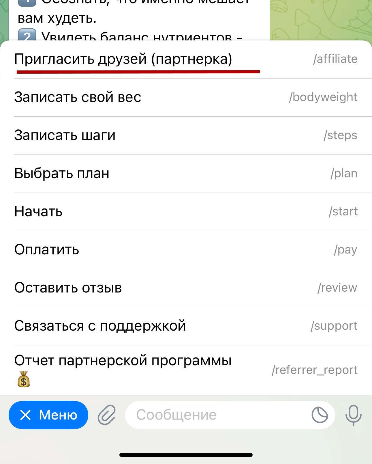 Партнерская программа. MaiaCoach — Нутрициолог на базе искусственного интеллекта