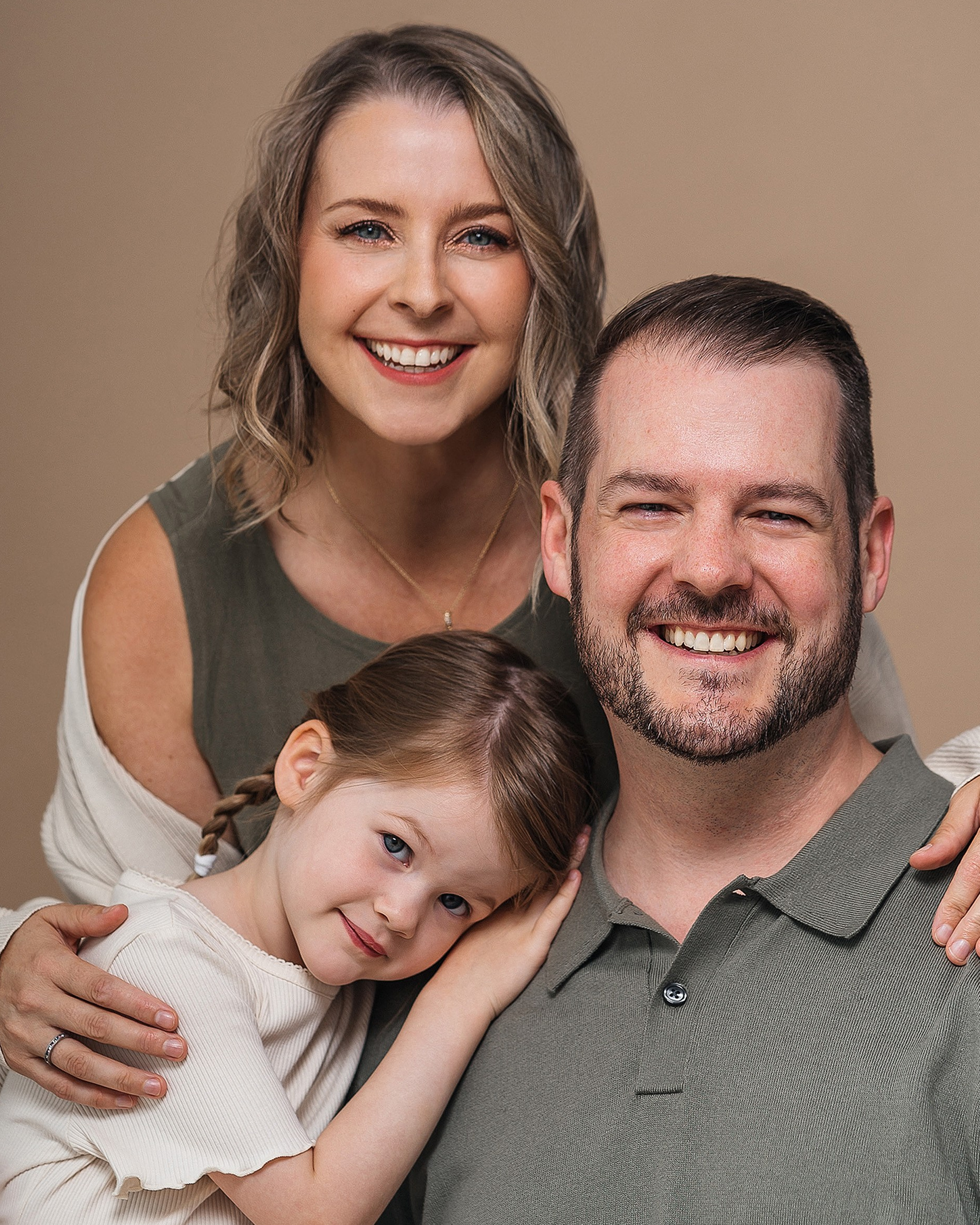 Burnaby family photographer capturing candid, joyful family portrait session