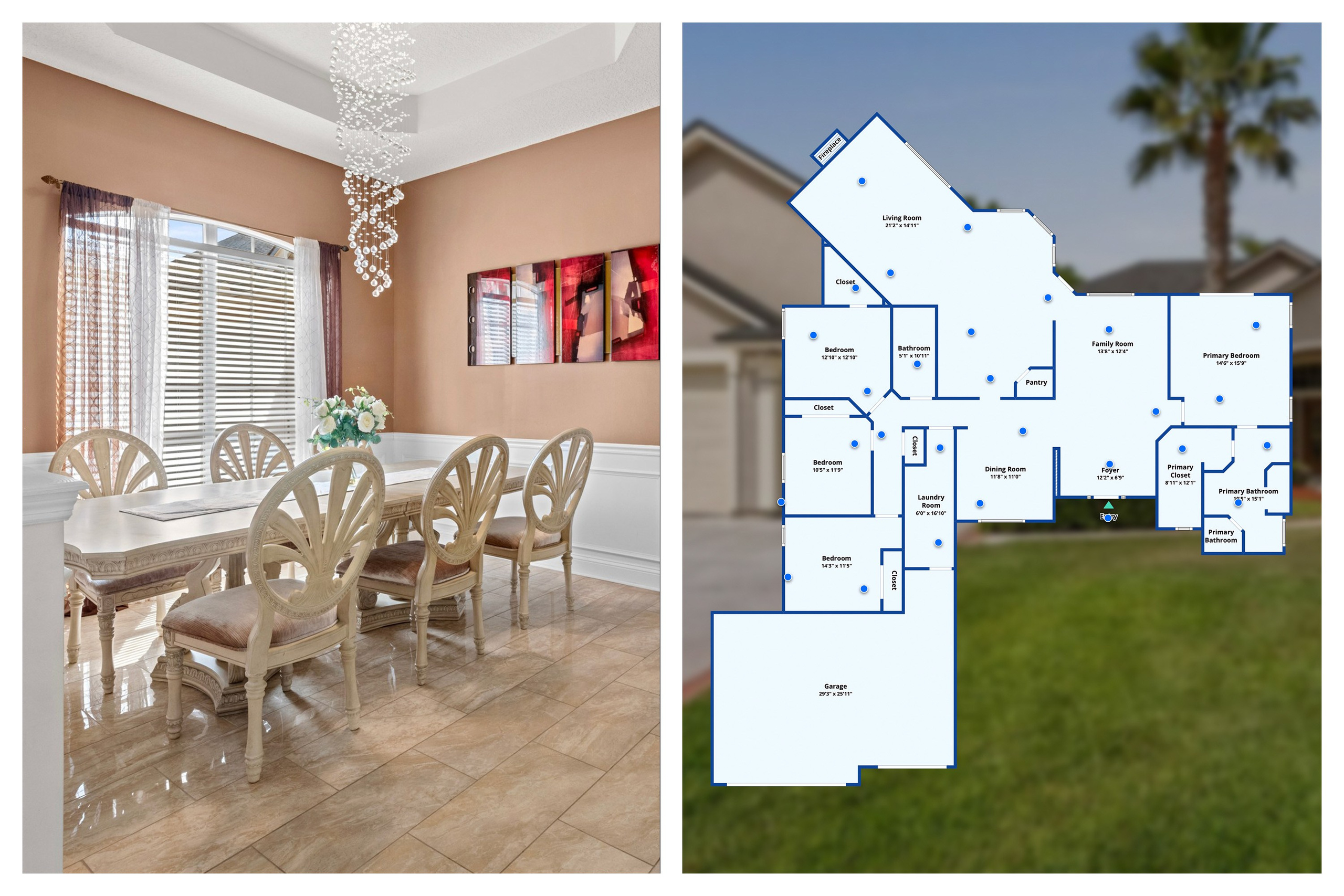 Jacksonville real estate — interior and floor plan images