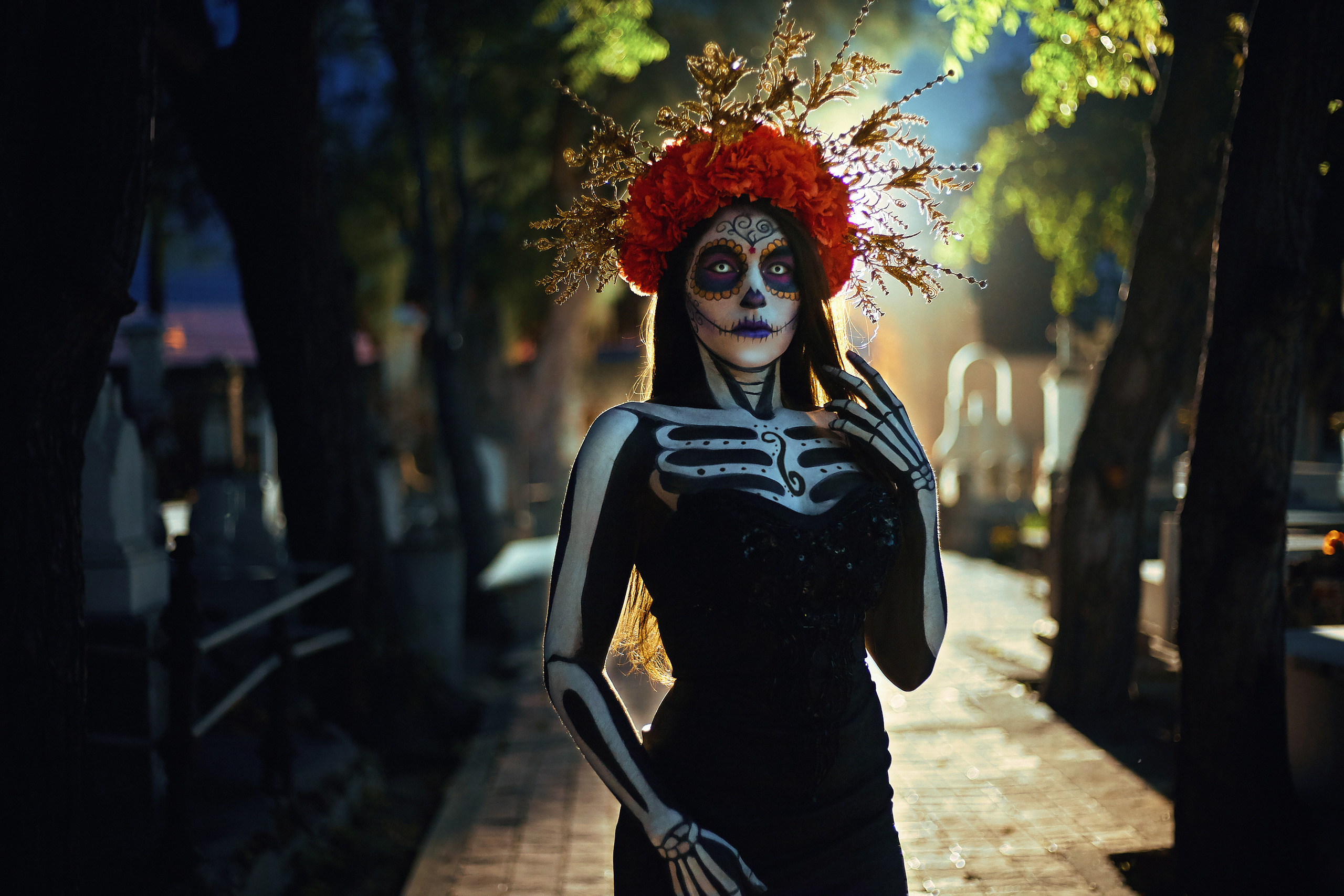 Sesiones de fotos para Dia de los Muertos y Halloween. Victoria Castellanos. Fotógrafo profesional en Mazatlán