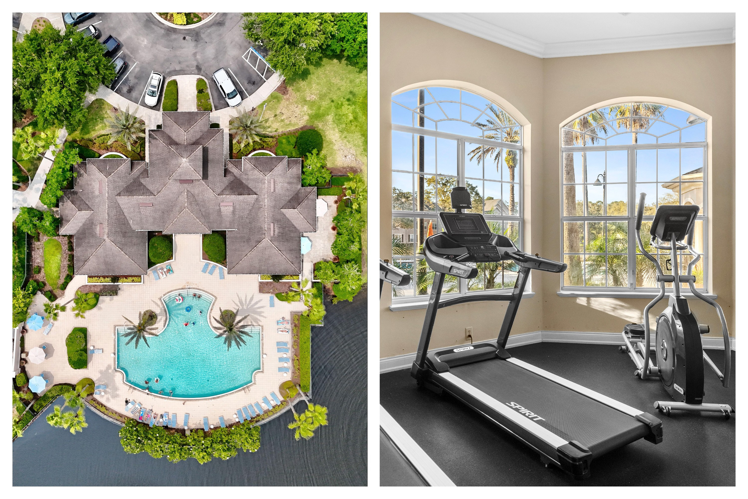 Jacksonville property amenities — pool and indoor gym