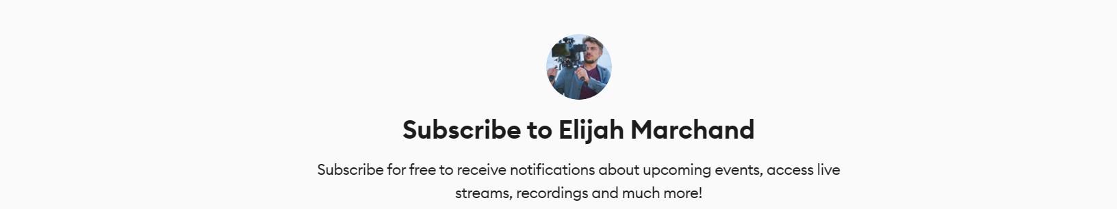 Cinematographer and Director, Elijah Marchand