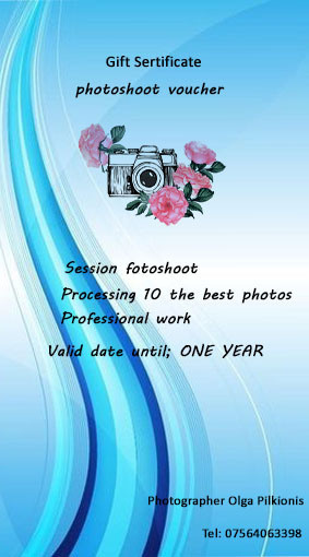 Подарочный сертификат. Семейный и детский фотограф в Англии — Манчестер