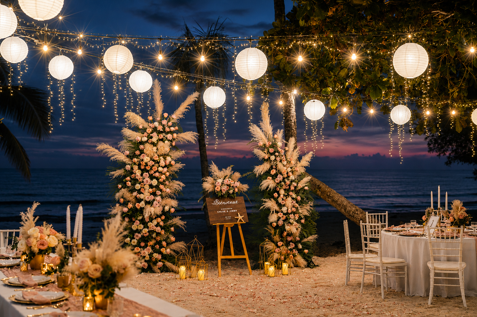 Wedding on the beach. Wedding on Koh Samui, Thailand