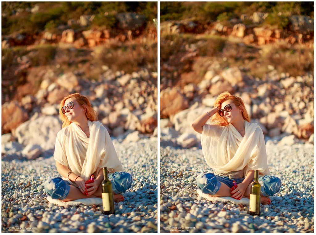 Photosession on beach Kamenovo in Montenegro