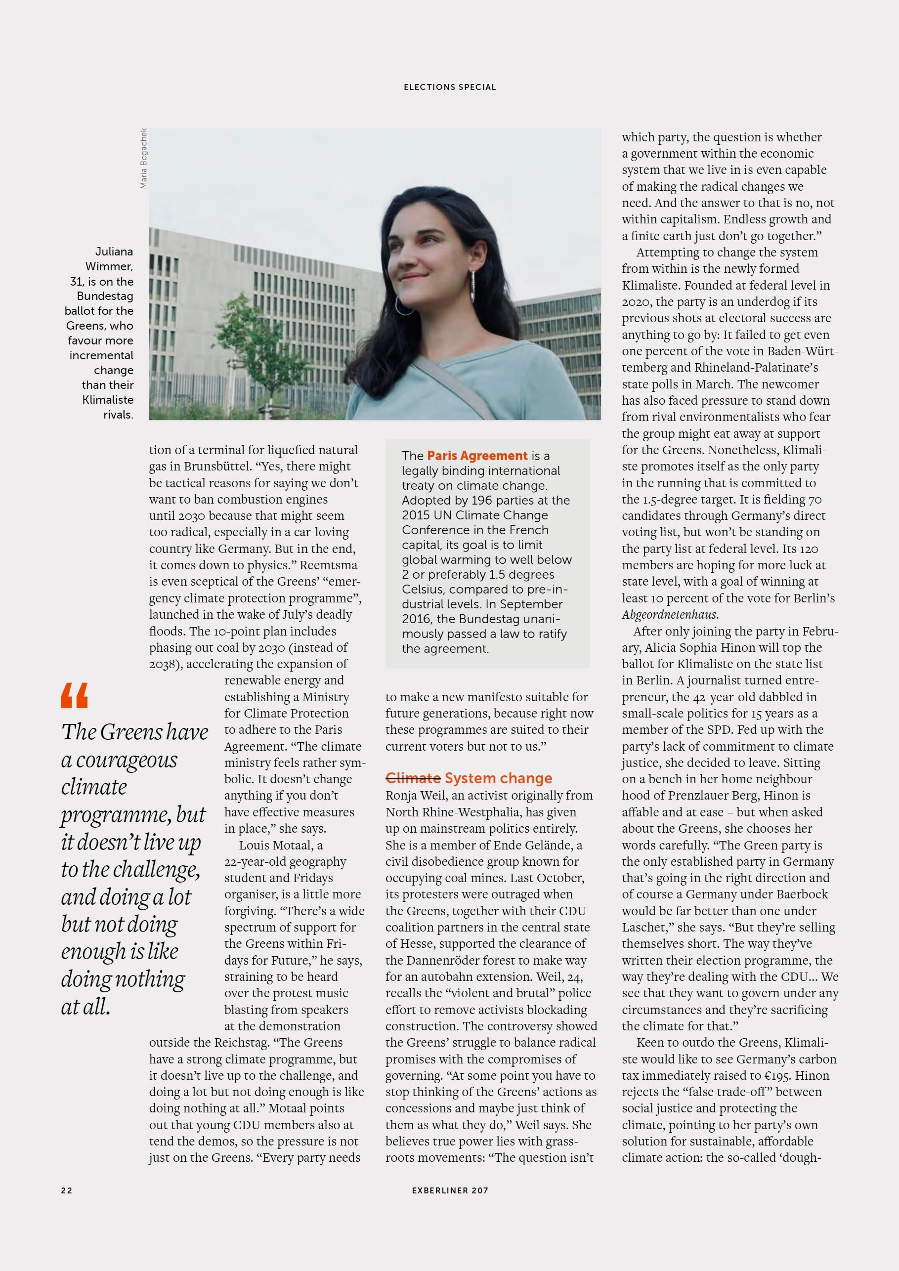 Juliana Wimmer for Exberliner magazine. Maria Bogachek Photography