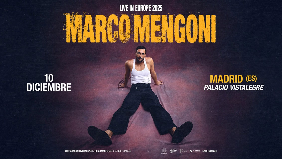 Marco Mengoni — Live in Europe 2025: концерт в Мадриде, Palacio Vistalegre, билеты доступны | FOTKAI