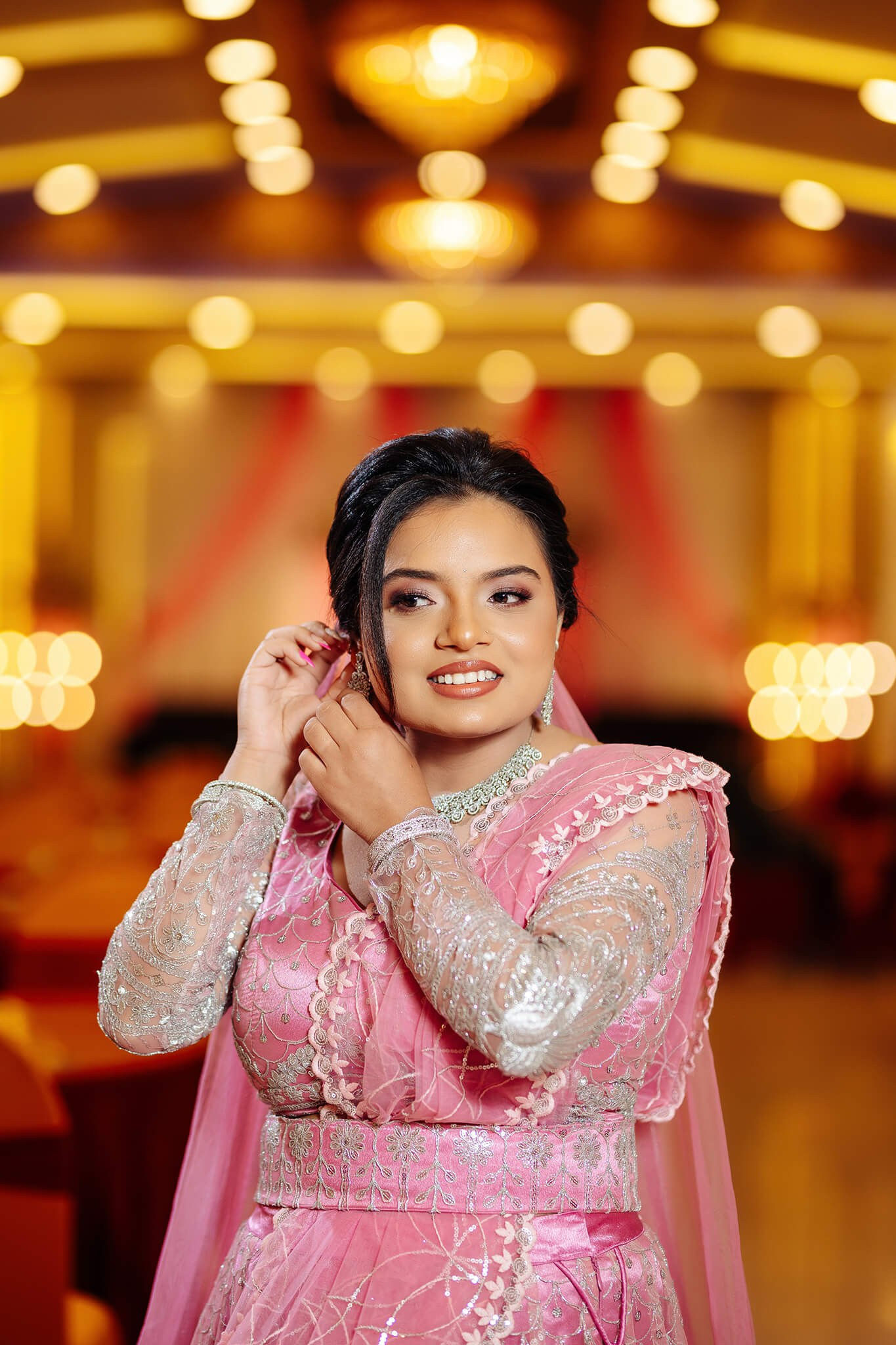 Premium cinematic Nepali bridal portrait photography in Nepal.